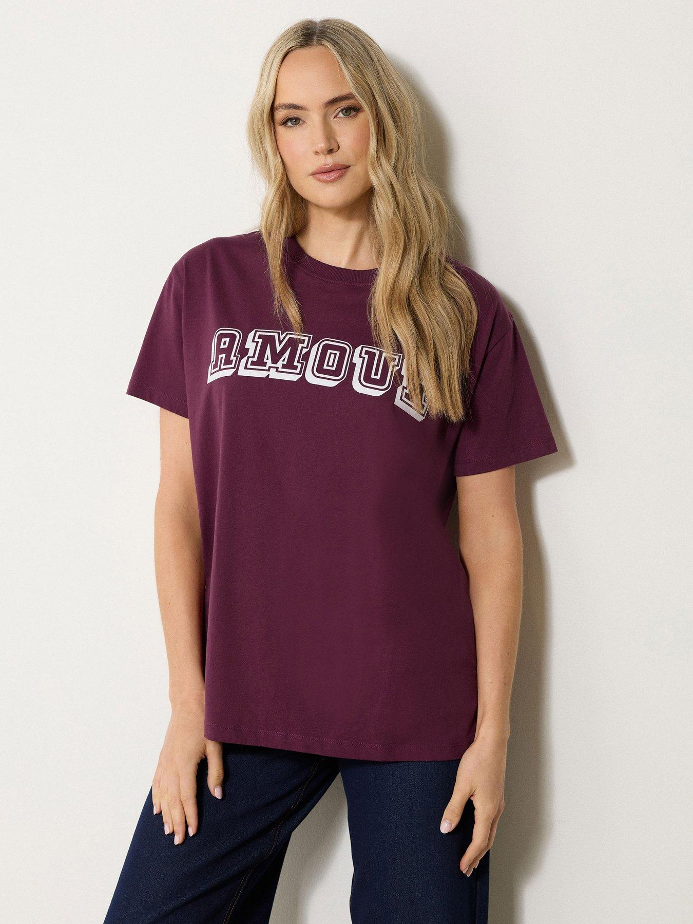 undefined Amour Oversized T-Shirt - Red