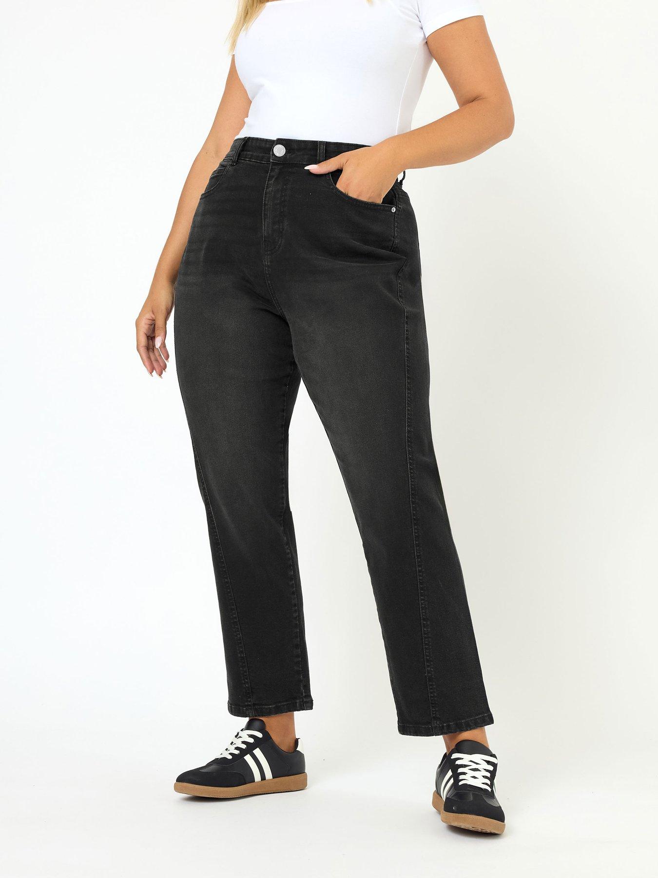 Image 1 of 4 of Yours Curve Carrot Jean - Black