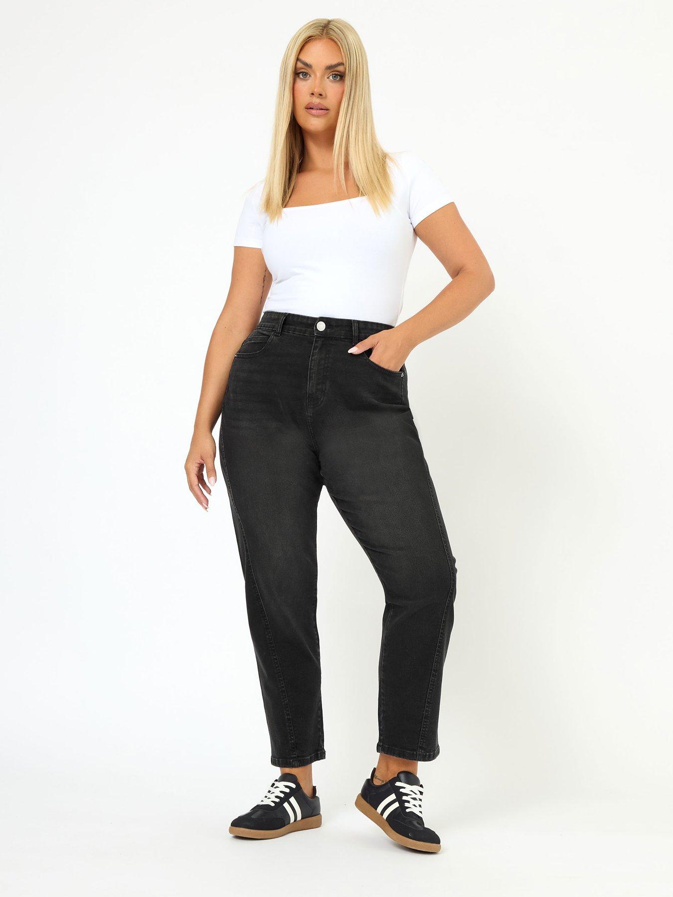 Image 3 of 4 of Yours Curve Carrot Jean - Black