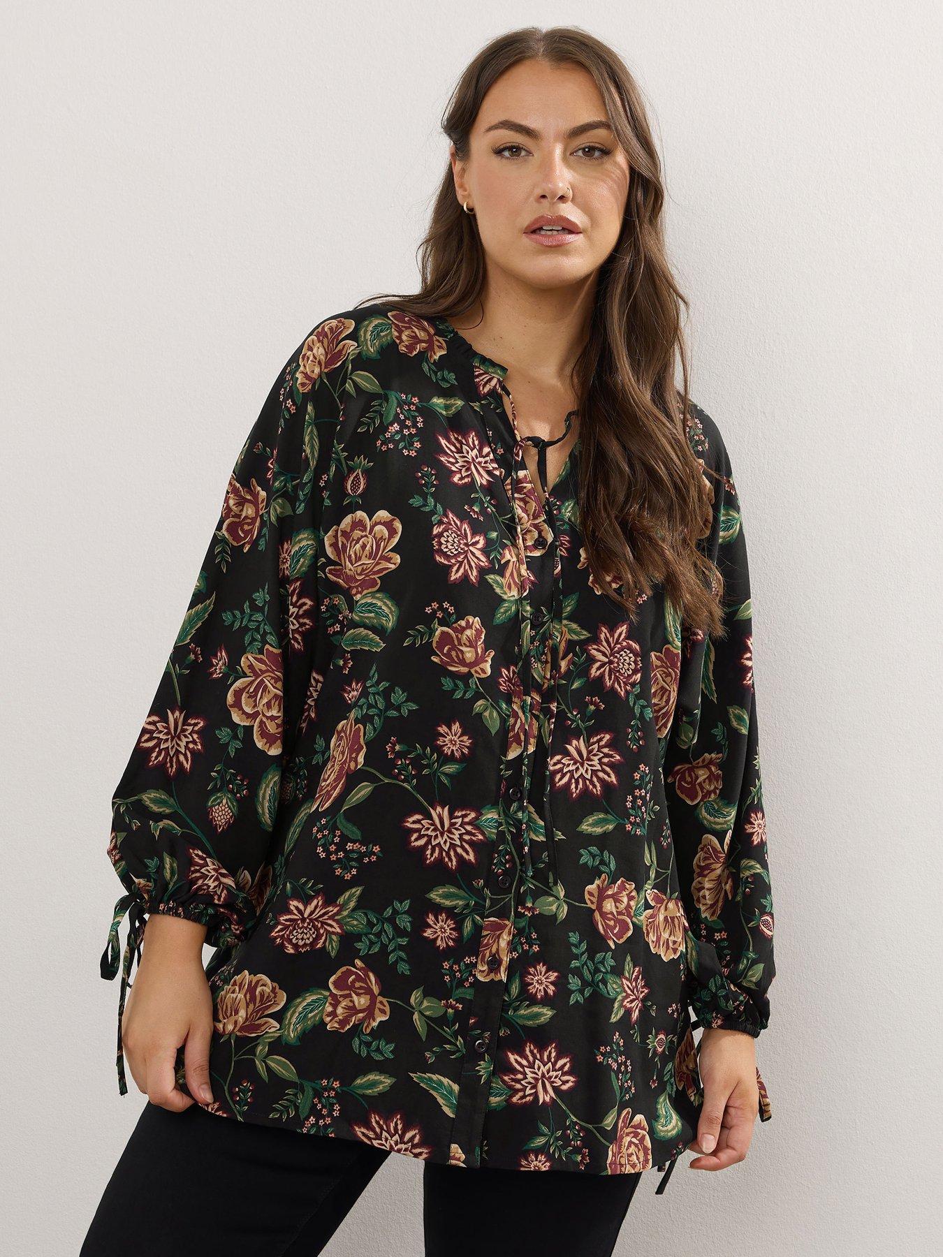 undefined Curve Balloon Sleeve Blouse