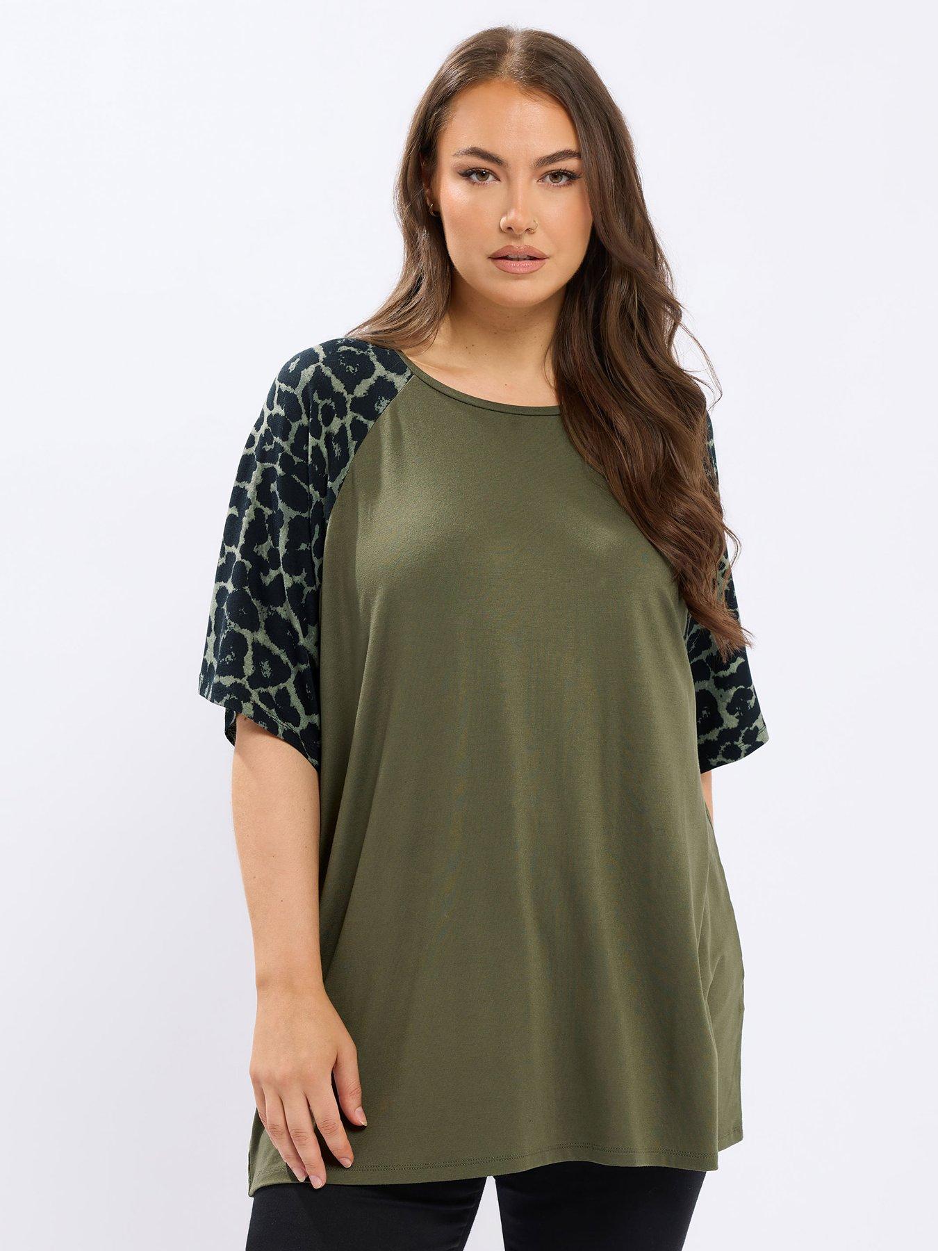 undefined Curve Lace Chevron T-shirt