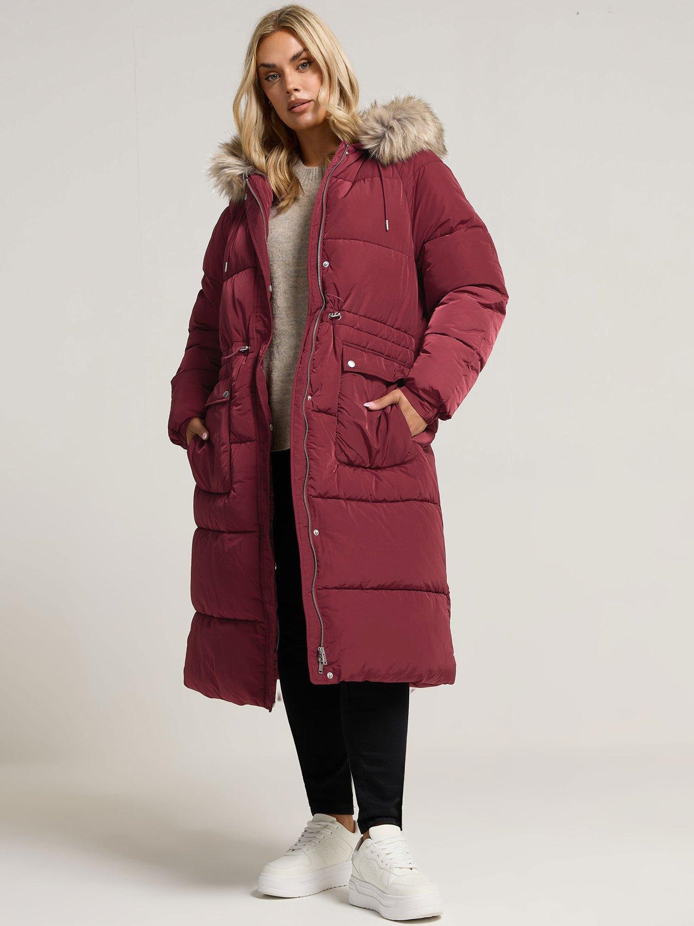 undefined Curve Padded Plush Parka