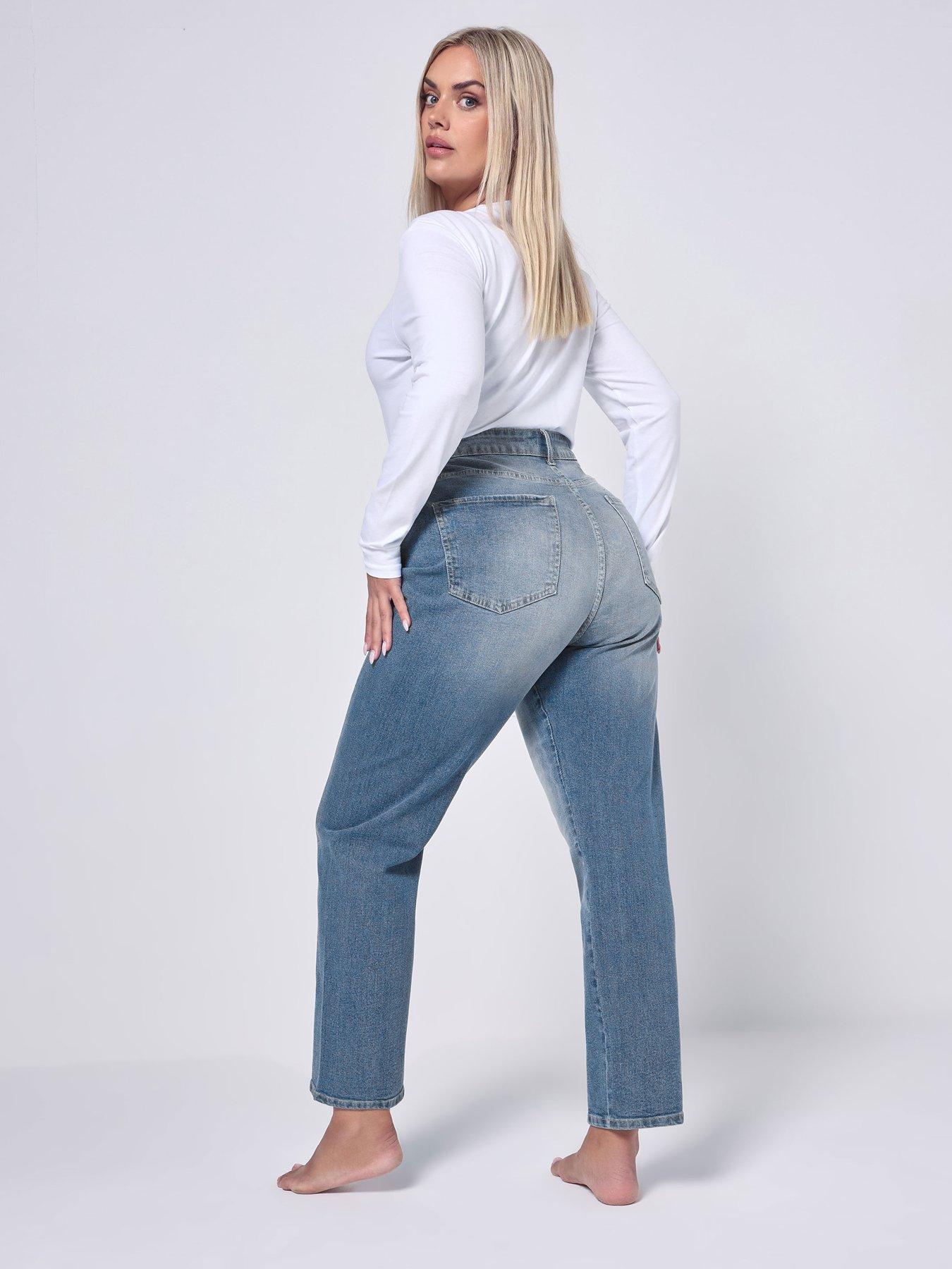 Image 2 of 4 of Yours Curve Carrot Jean - Blue