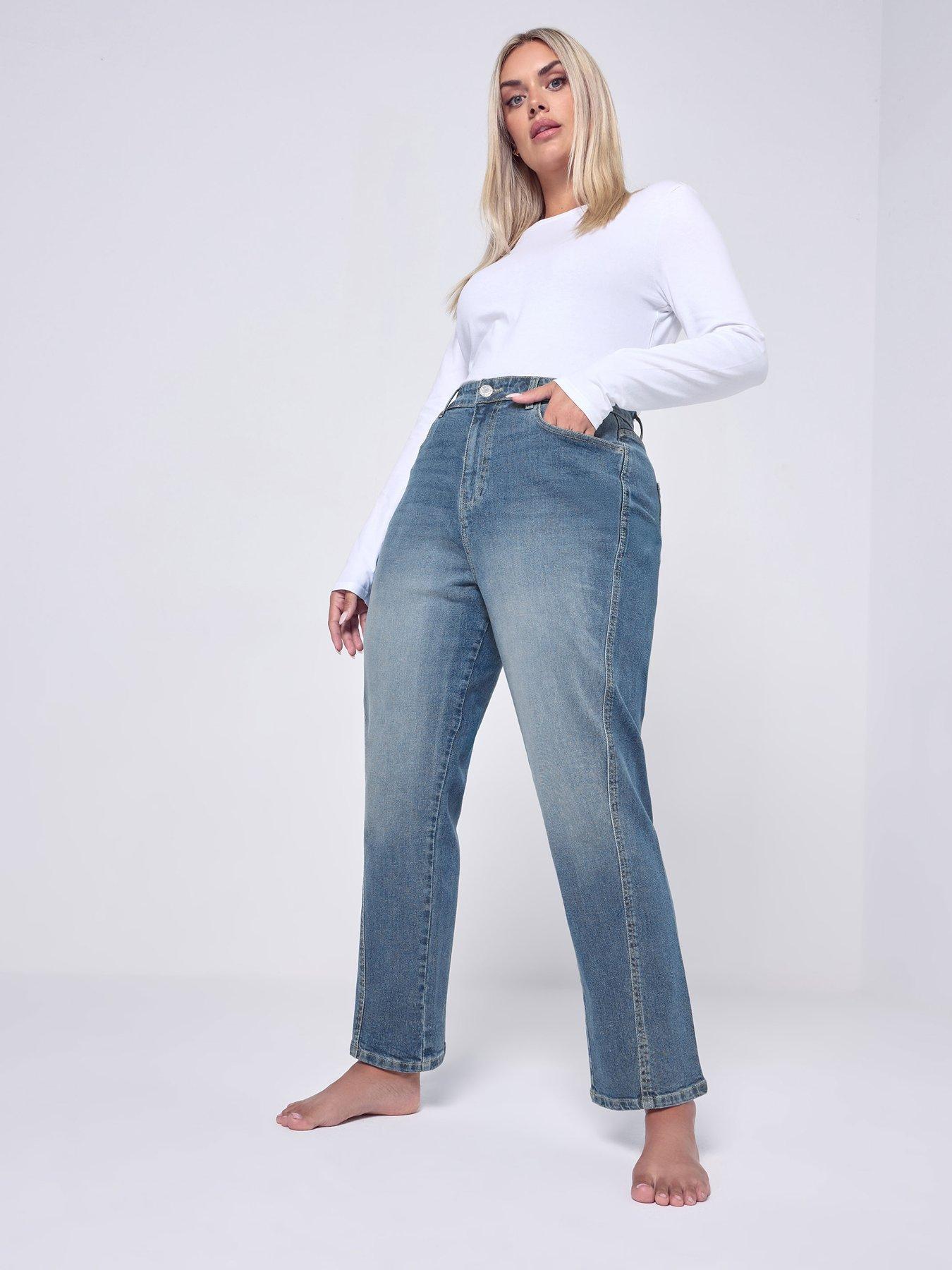 Image 3 of 4 of Yours Curve Carrot Jean - Blue