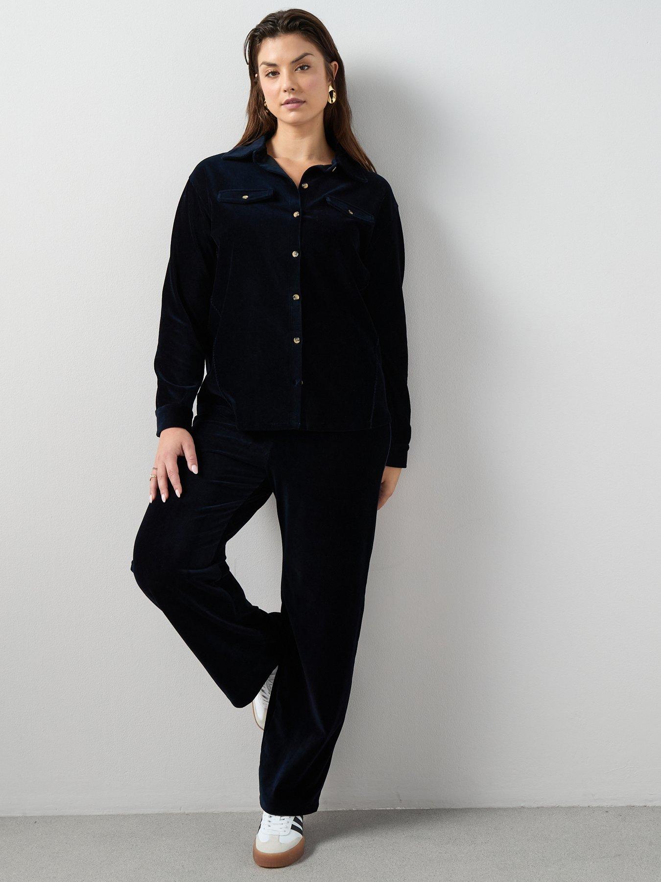 Image 3 of 6 of The Very Collection Curve Stretch Cord Wide Leg Trouser Co-ord