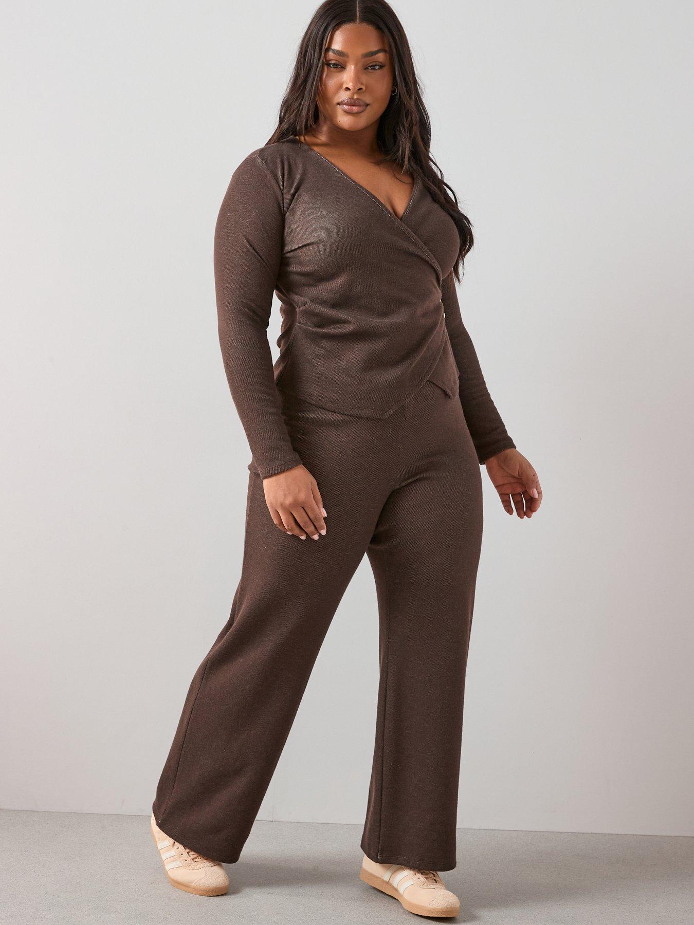 the-very-collection-curve-wide-leg-trouser-co-ord-brown