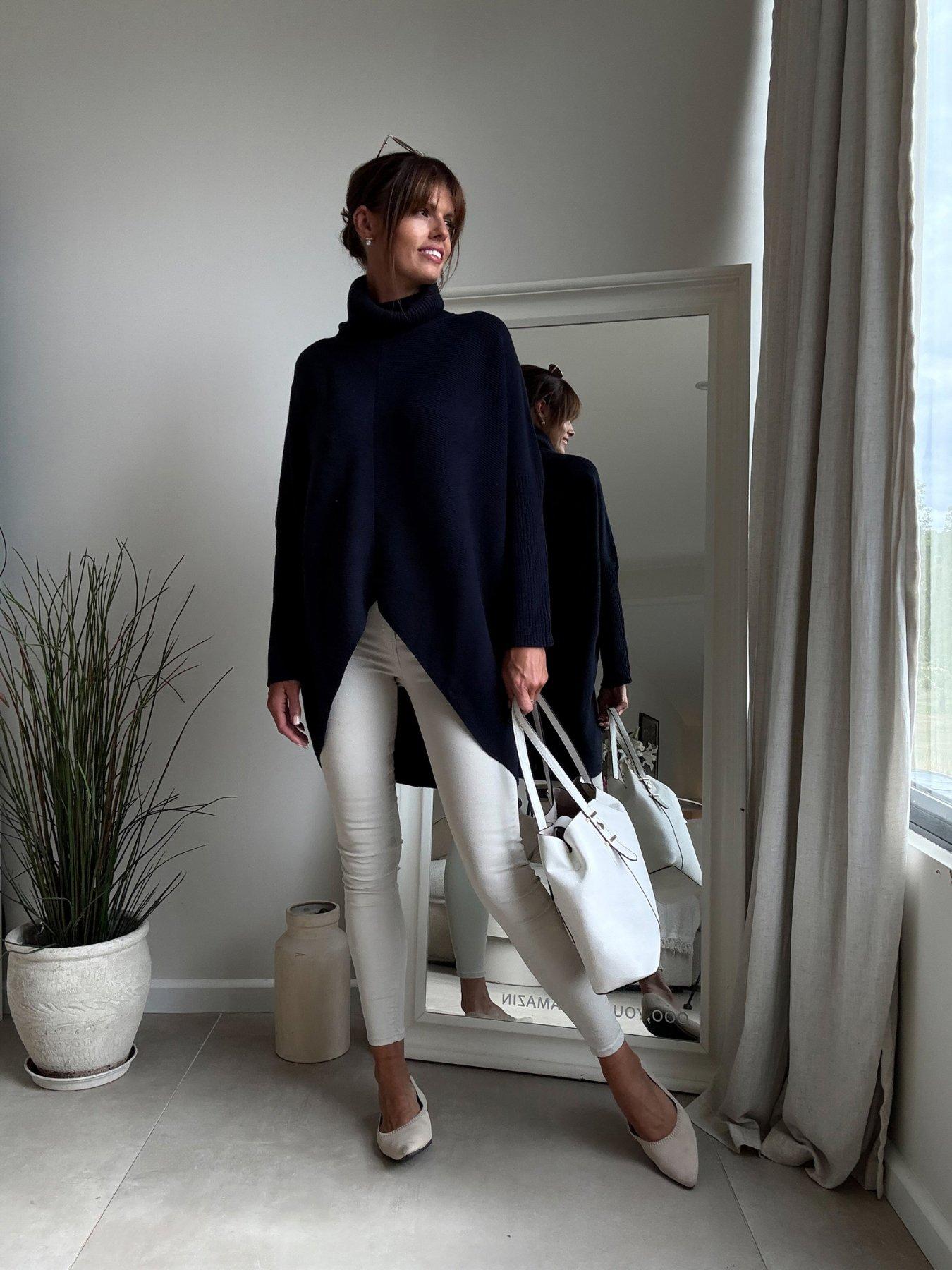 Style Cheat Hope High Neck Jumper - Navy