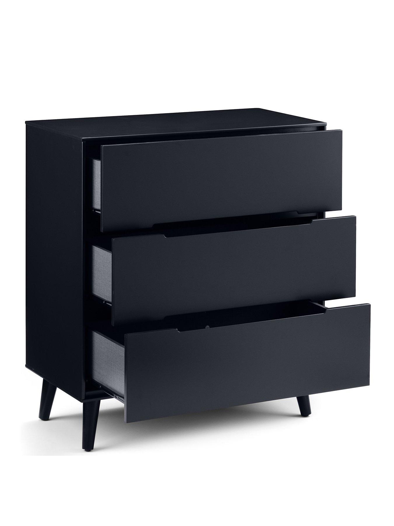 Image 3 of 7 of Julian Bowen Alicia 3 Drawer Chest - Anthracite