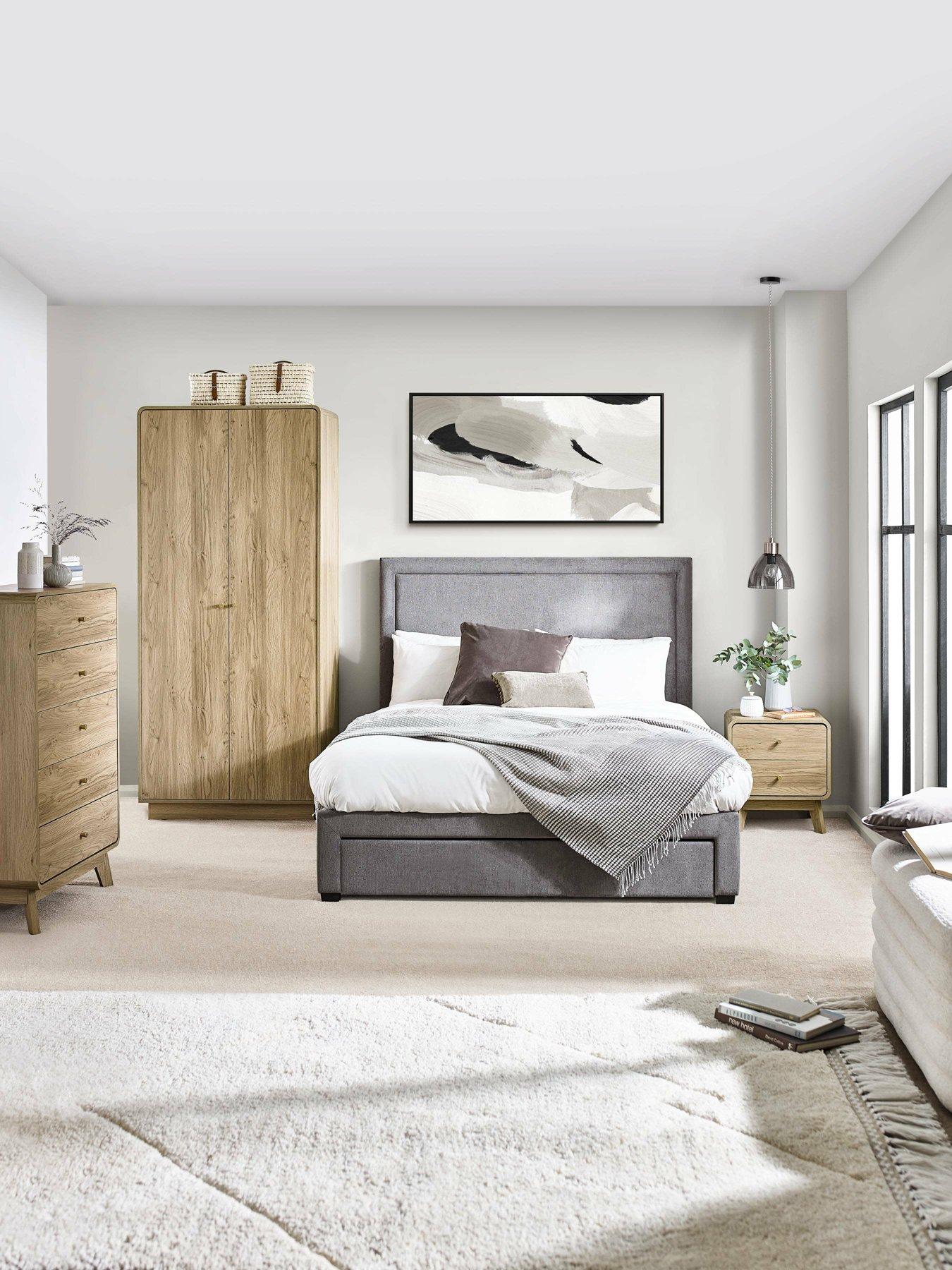 Image 7 of 7 of Julian Bowen Ingrid 2 Drawer Bedside Table