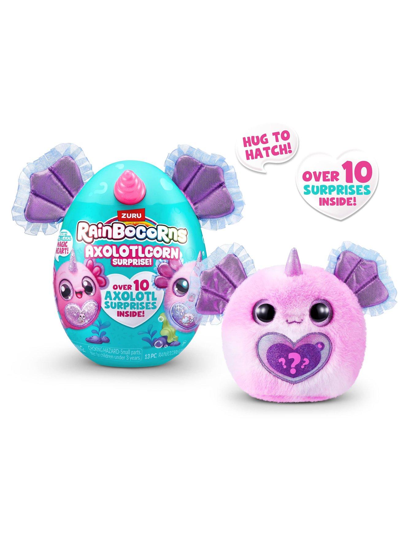  image of zuru-rainbocorns-sparkle-heart-surprise-axolotl-collectable-plush-toy
