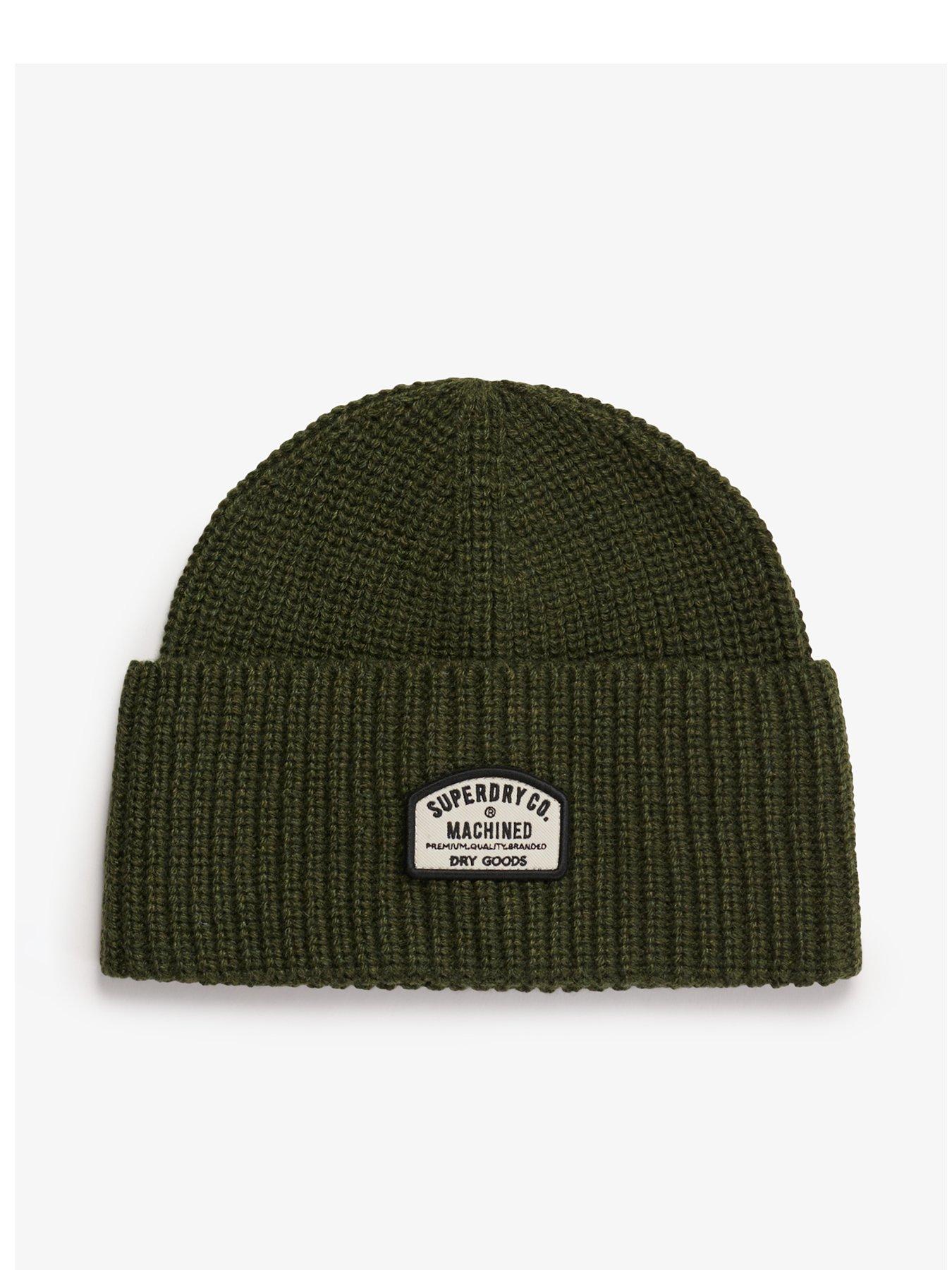 Superdry Trucker Knitted Beanie Hat - Khaki