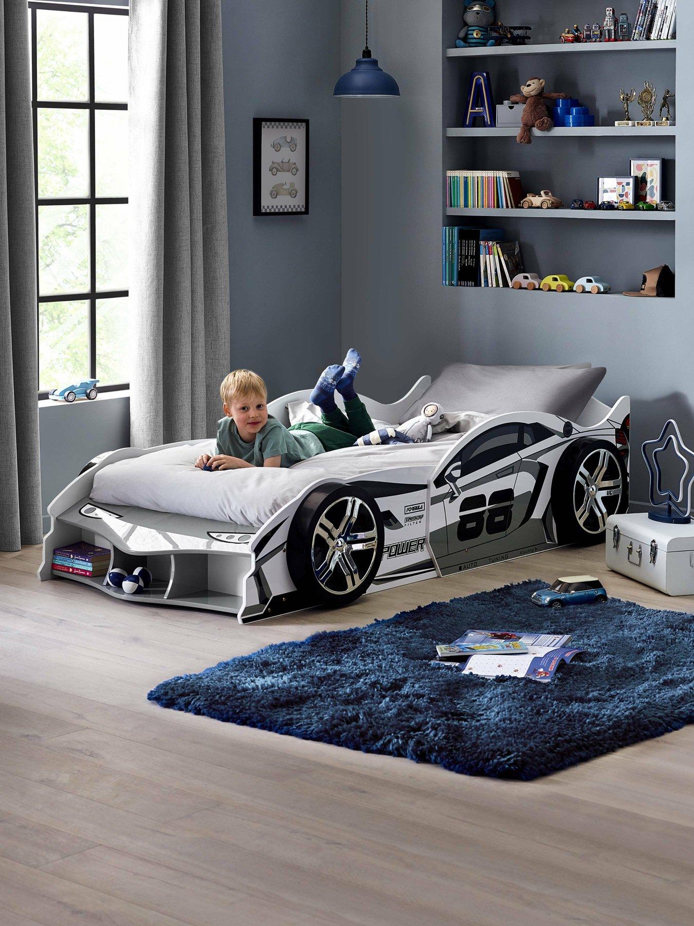  image of julian-bowen-storm-race-car-bed-single