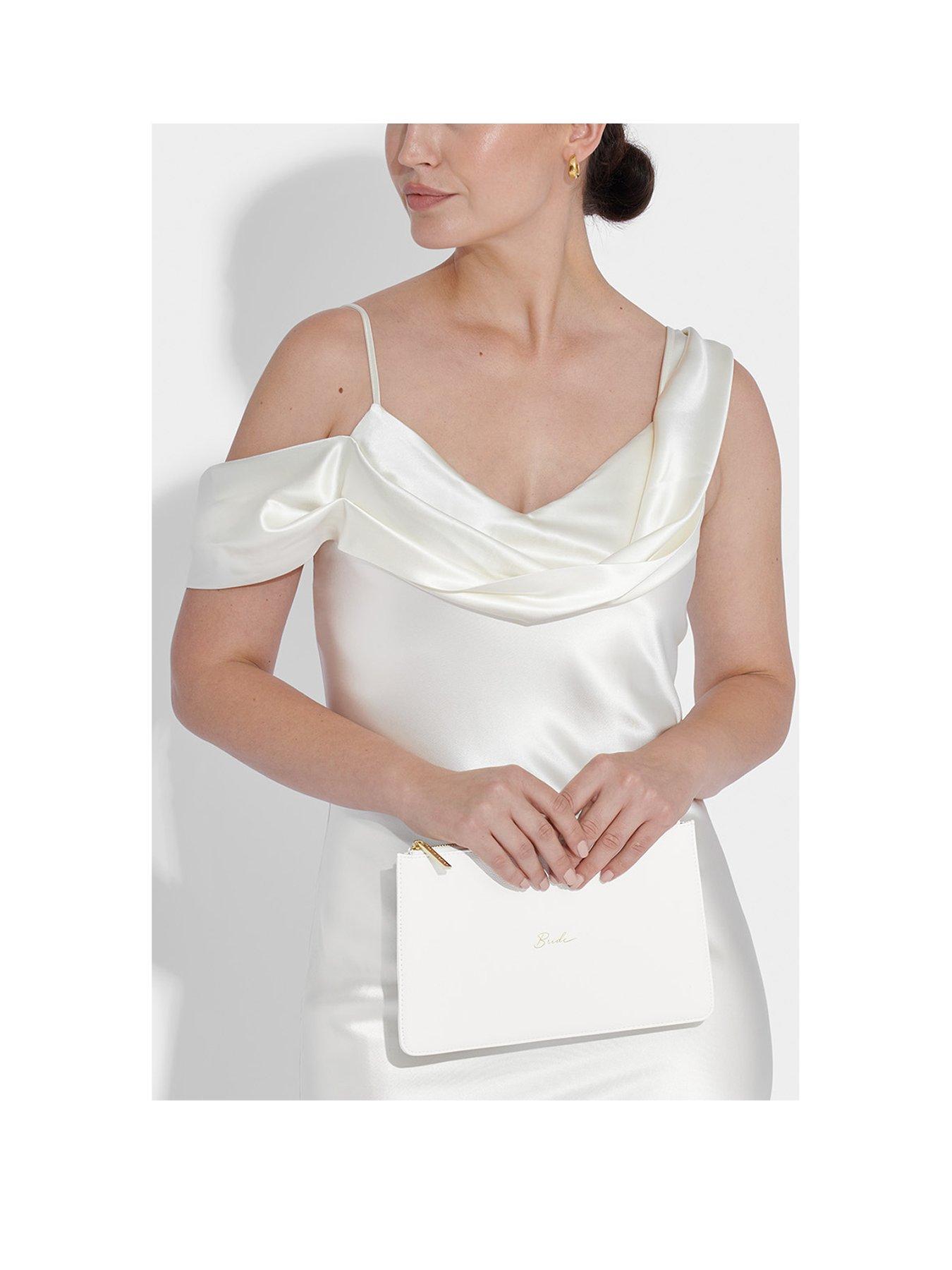undefined BRIDAL SENTIMENT POUCH , BRIDE , White