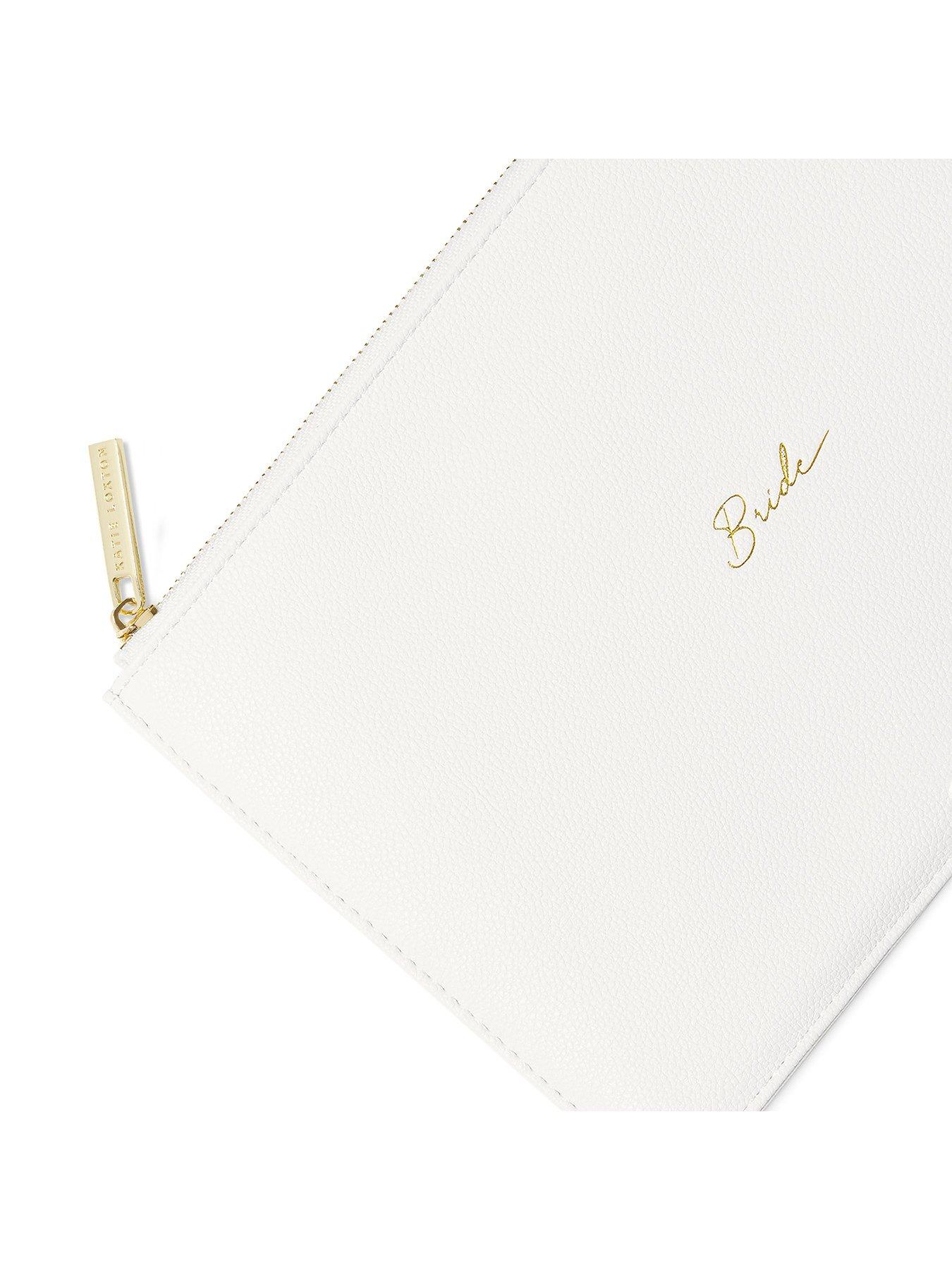 Image 3 of 5 of Katie Loxton BRIDAL SENTIMENT POUCH , BRIDE , White