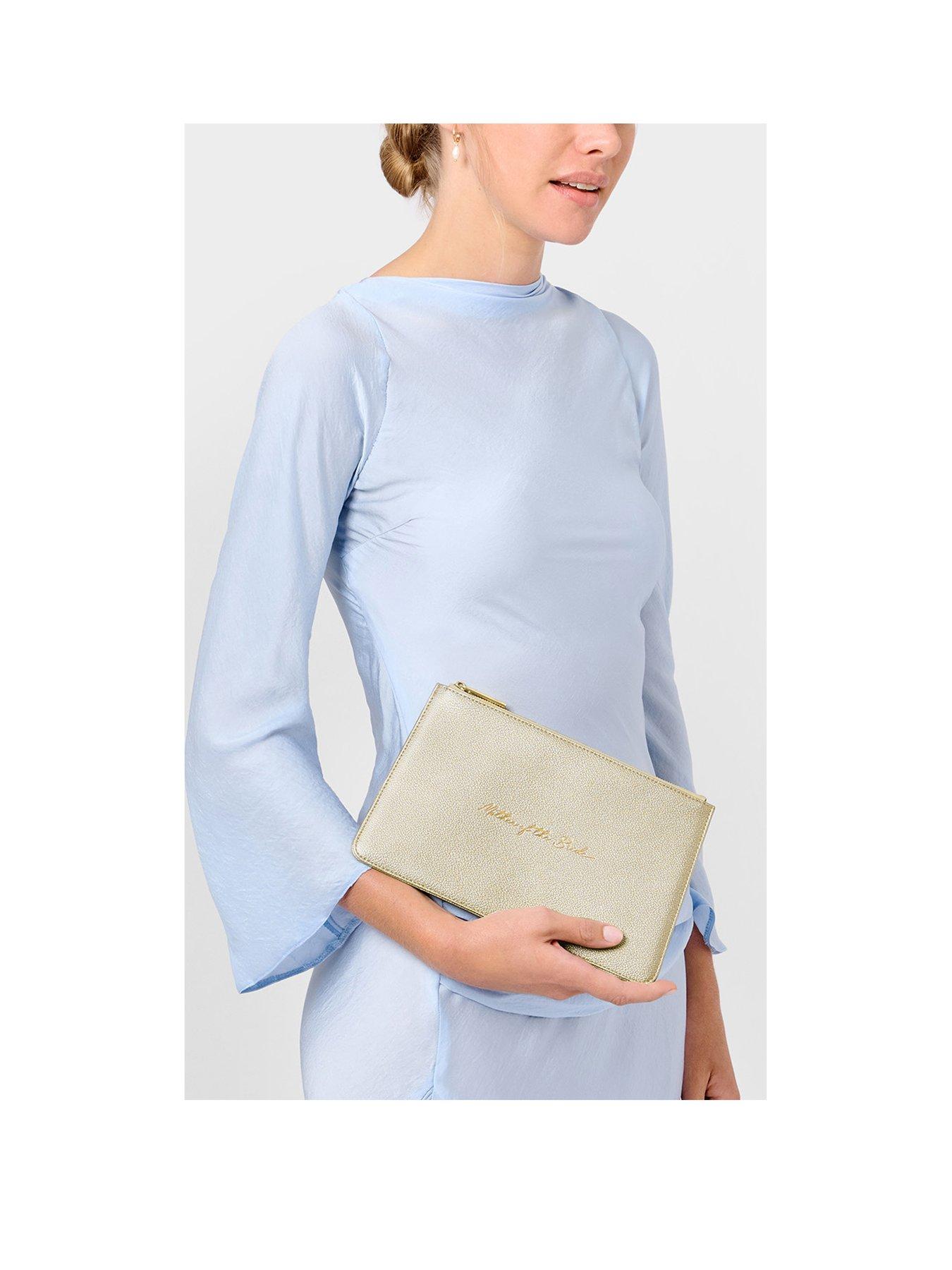 undefined BRIDAL SENTIMENT POUCH , MOTHER OF THE BRIDE , Gold