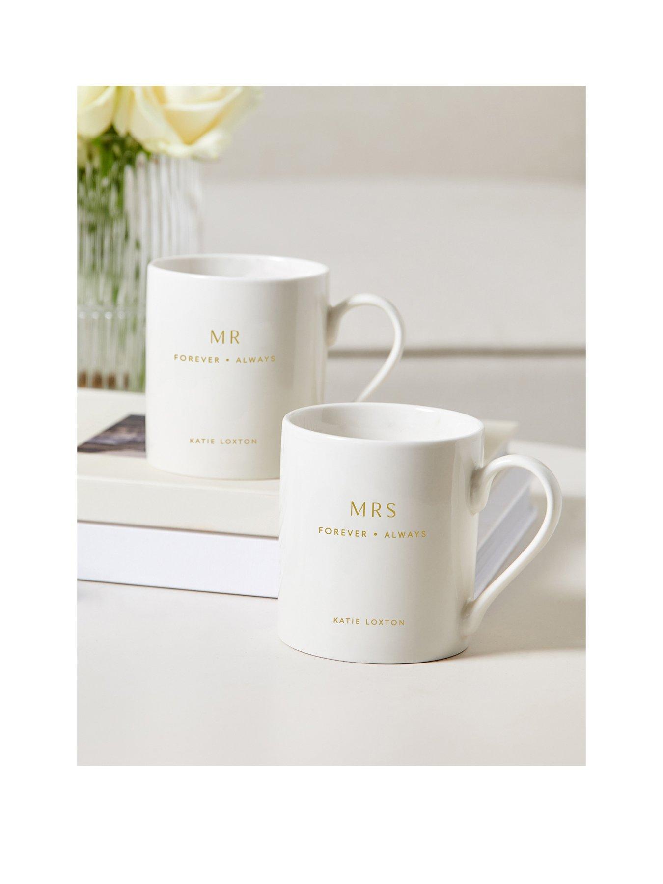 undefined Mr  &  Mrs Porcelain Mug Set
