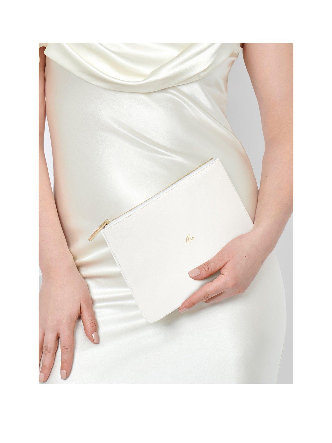 undefined BRIDAL SENTIMENT POUCH , MRS , White