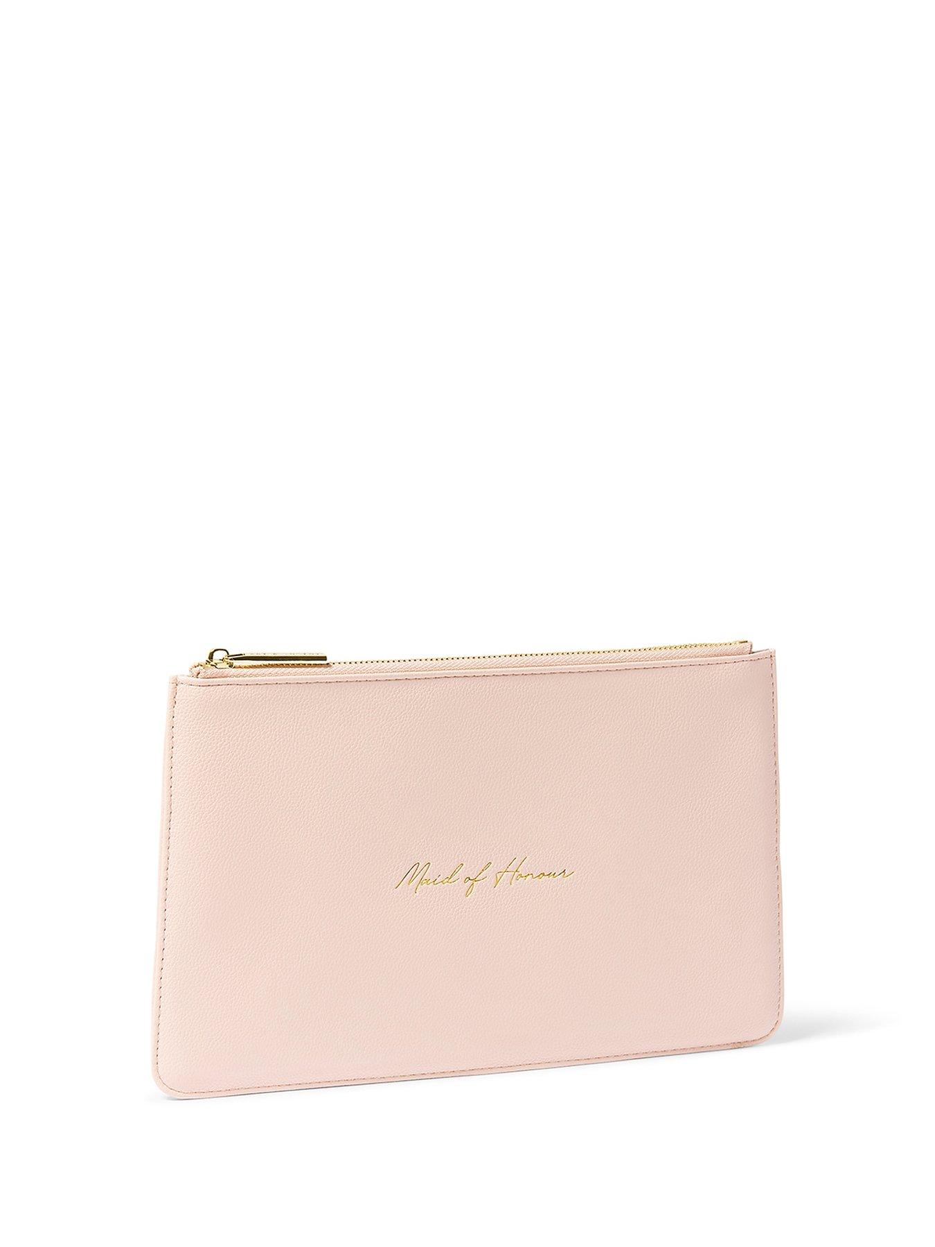 Image 2 of 5 of Katie Loxton BRIDAL SENTIMENT POUCH , MAID OF HONOUR , Light Pink
