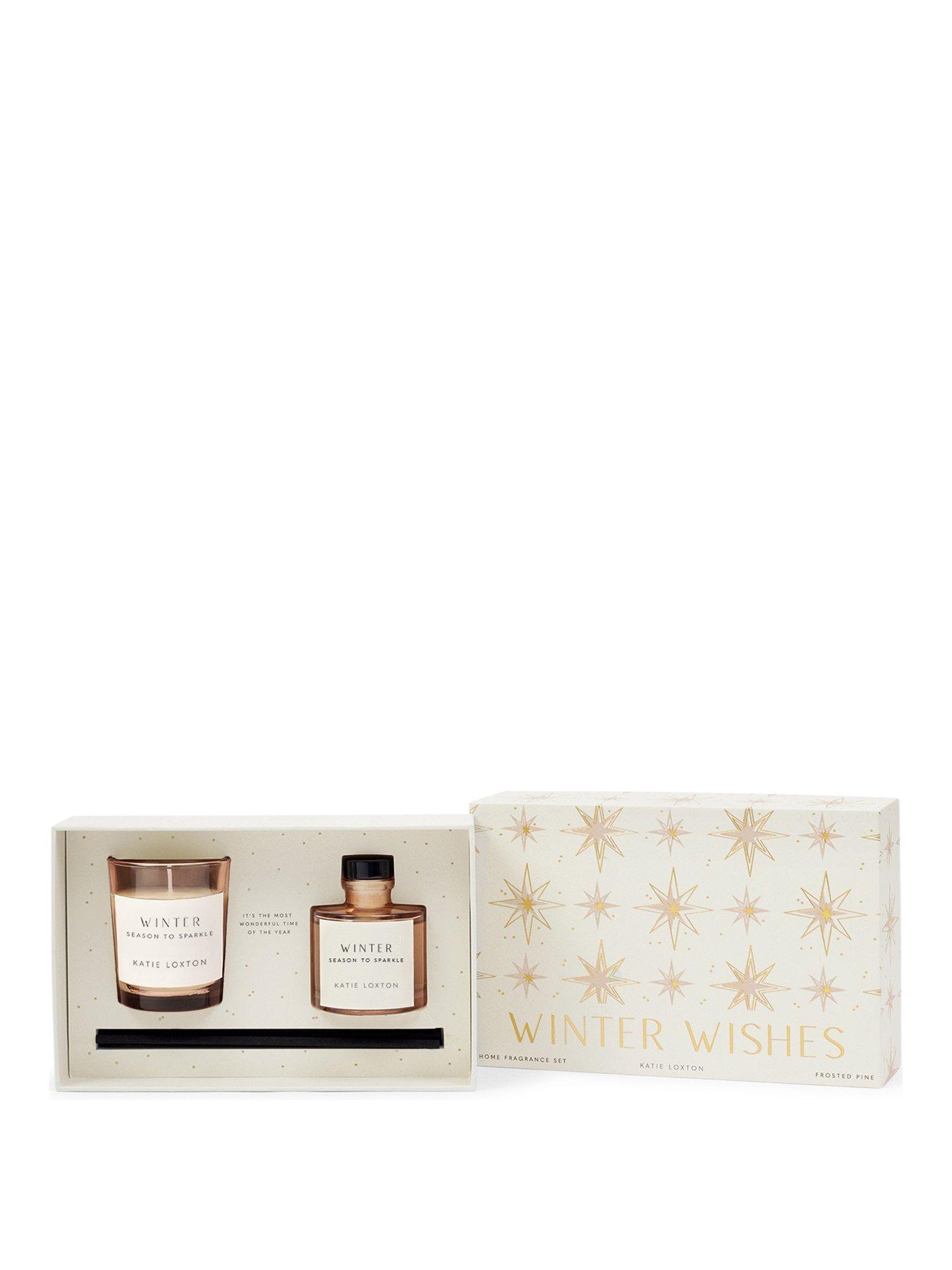 undefined MINI VOTIVE AND MINI REED DIFFUSER GIFT SET , WINTER WISHES , Frosted Pine and Cedarwood