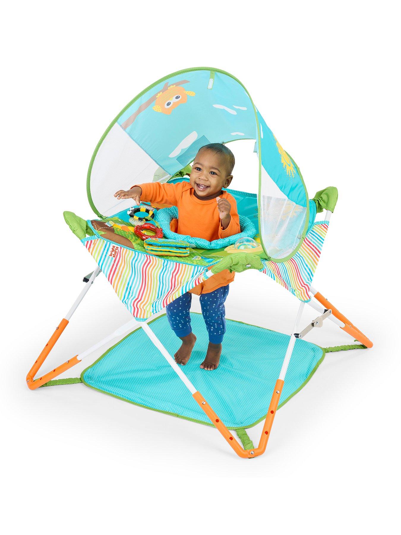 Bright Starts Pop 'N Jump Portable Activity Jumper, Owl Forest