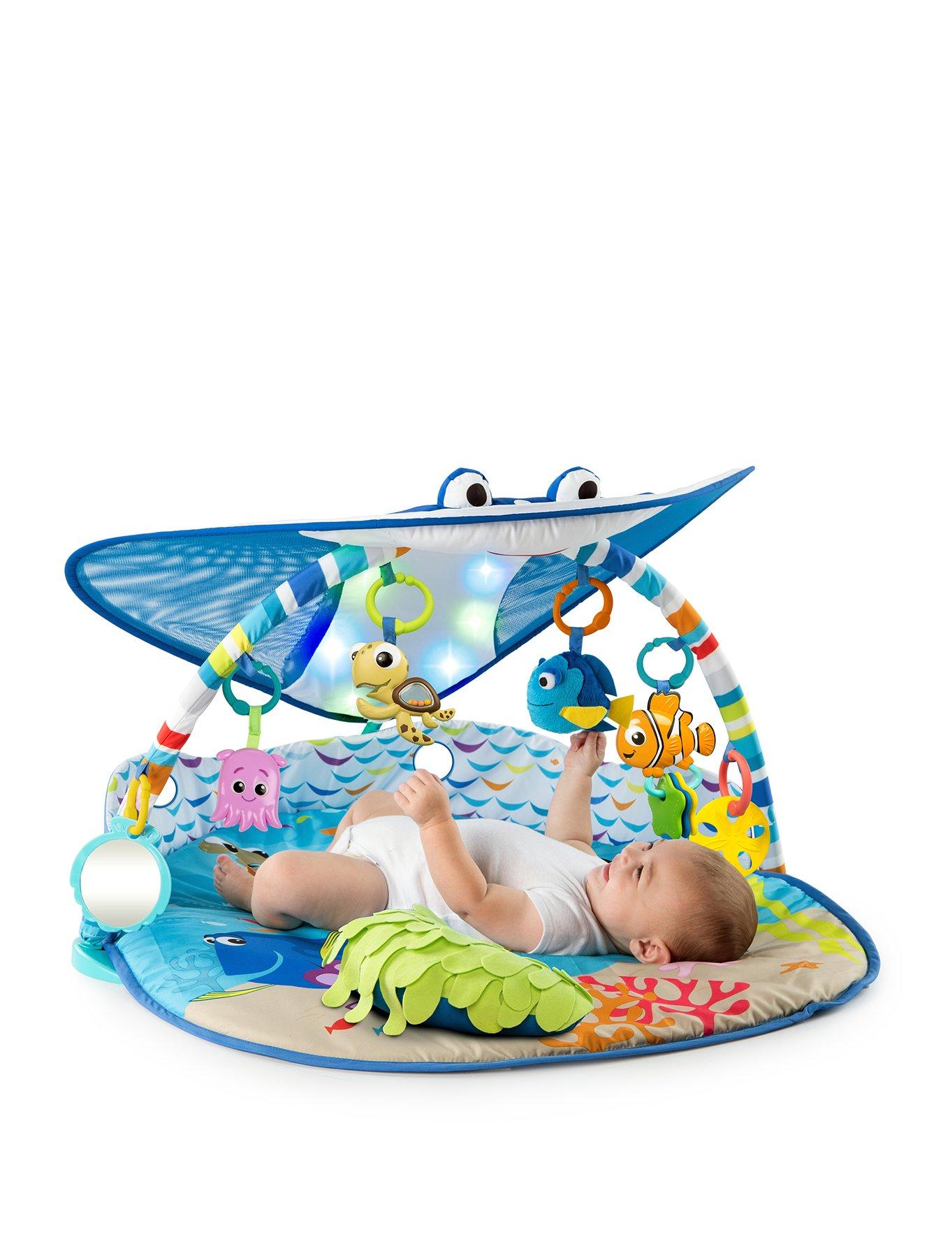 Bright Starts Disney Baby FINDING NEMO Mr. Ray Ocean Lights  &  Music Gym