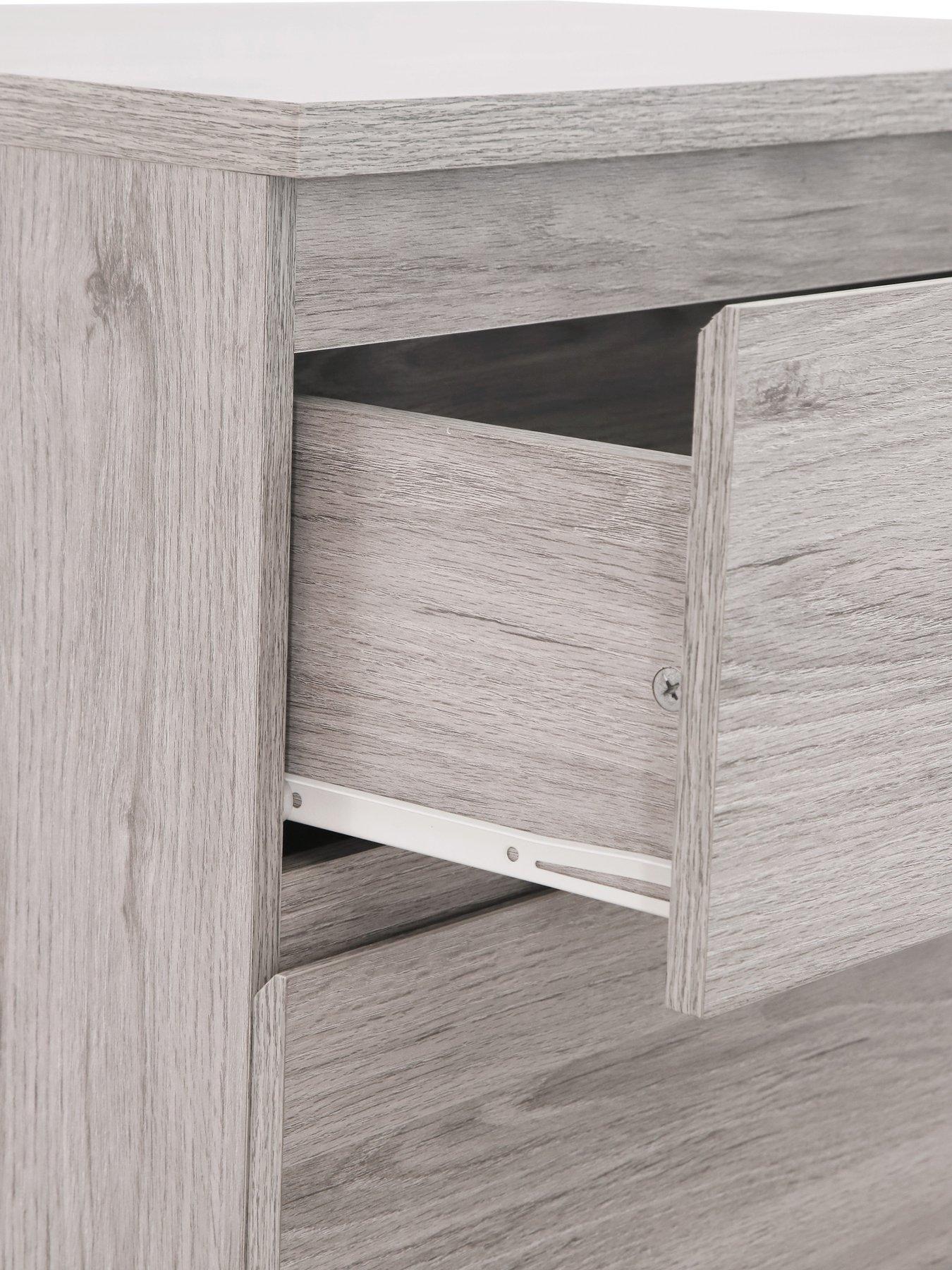 Image 5 of 5 of Julian Bowen Noah 4 Drawer Chest- Grey Oak
