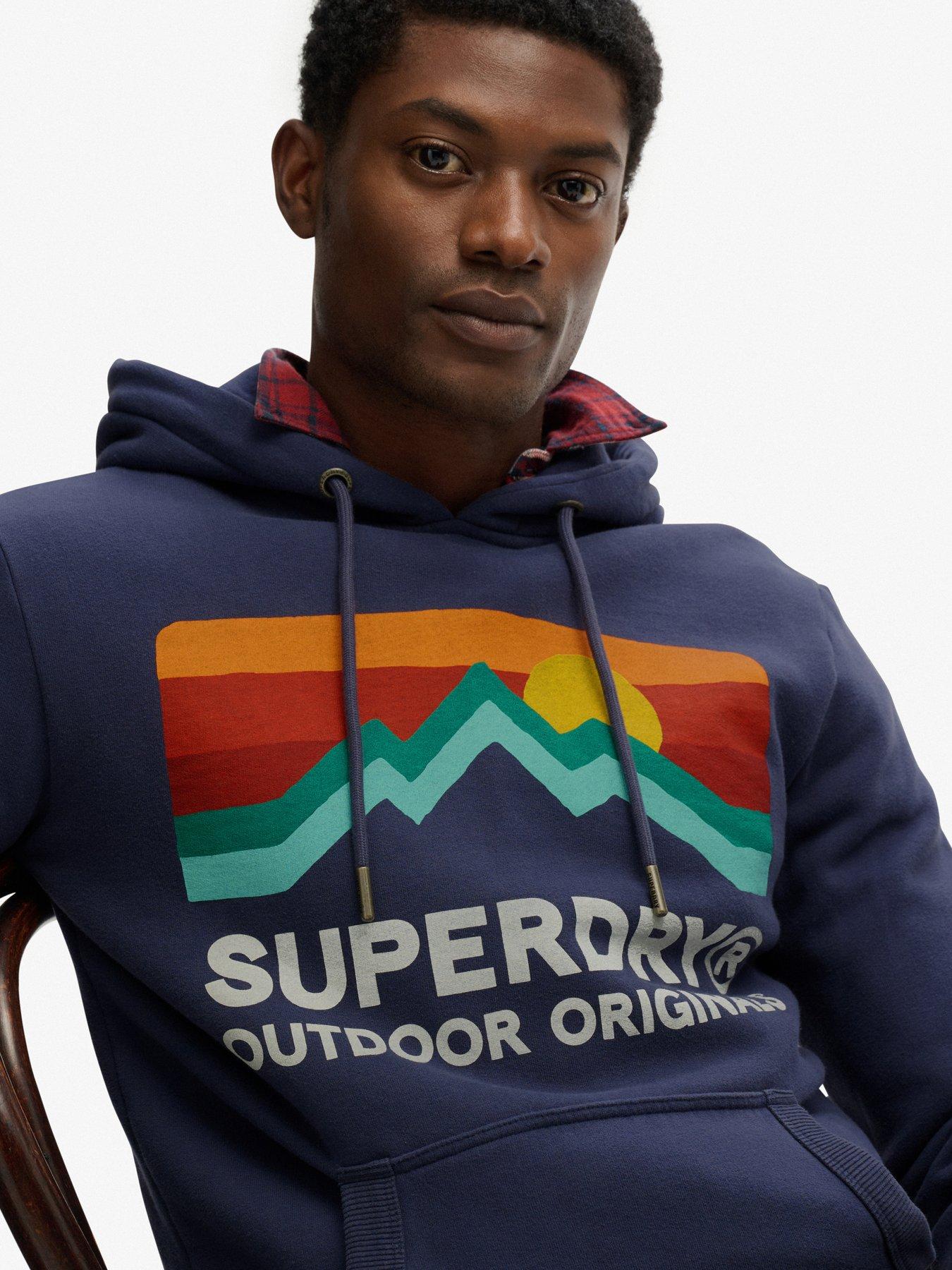 Image 2 of 5 of Superdry Great Outdoors Relaxed Hoodie - Navy