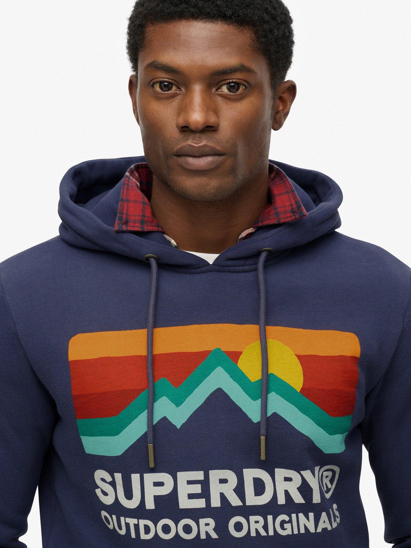 Image 4 of 5 of Superdry Great Outdoors Relaxed Hoodie - Navy