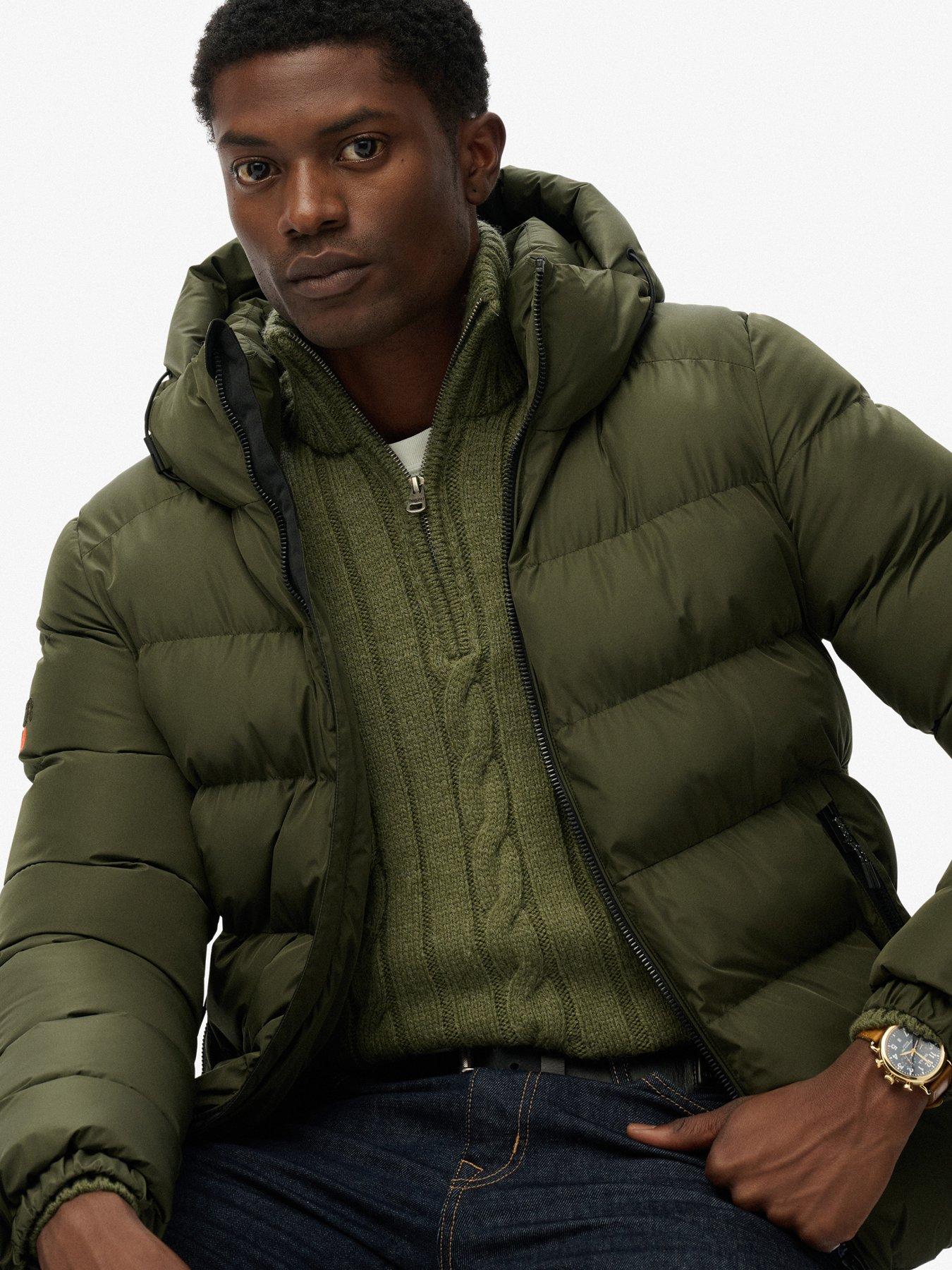  image of superdry-hooded-sports-padded-jacket-green