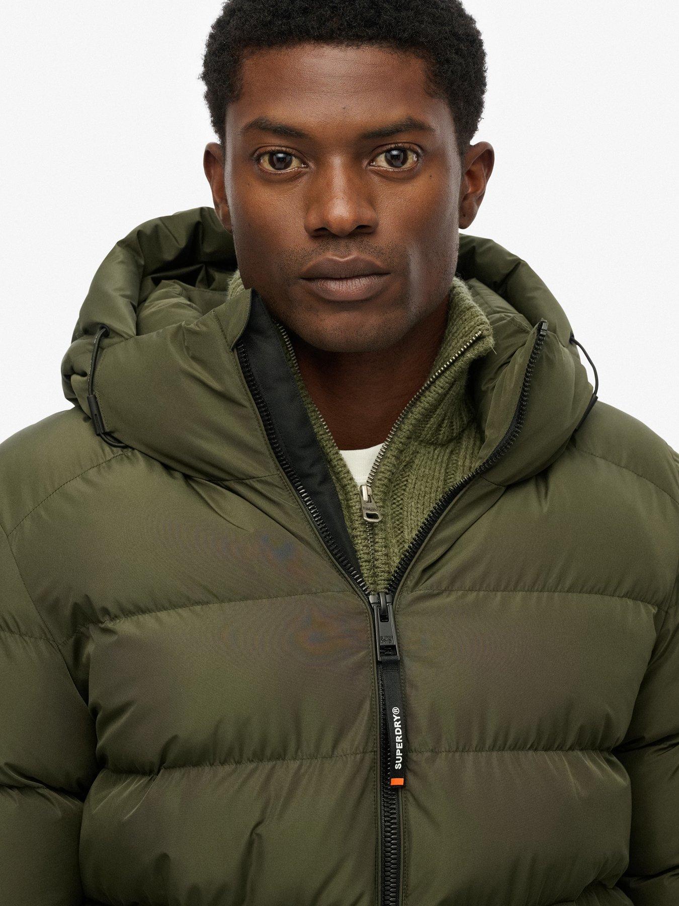  image of superdry-hooded-sports-padded-jacket-green