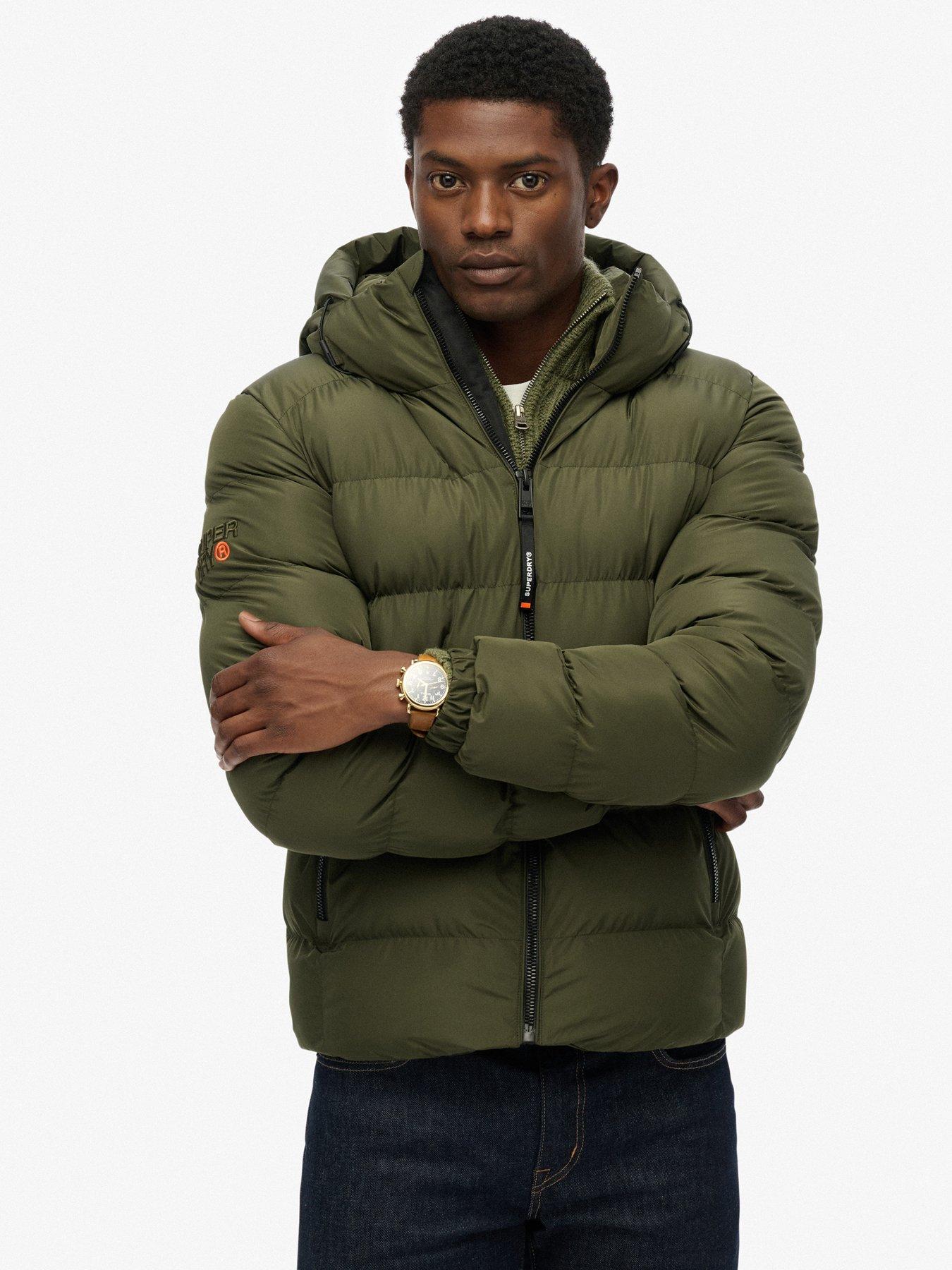  image of superdry-hooded-sports-padded-jacket-green