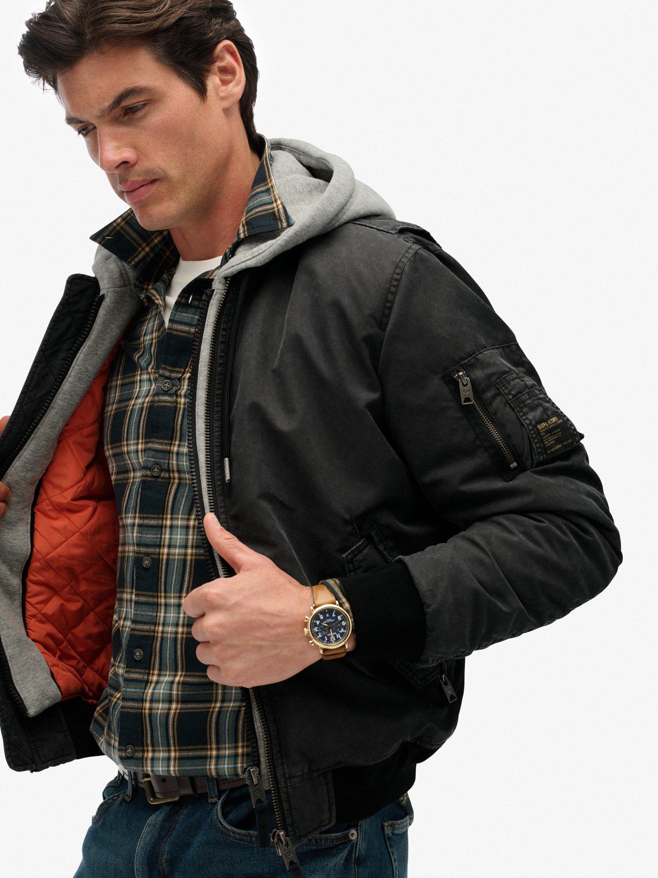  image of superdry-military-ma1-bomber-jacket-black