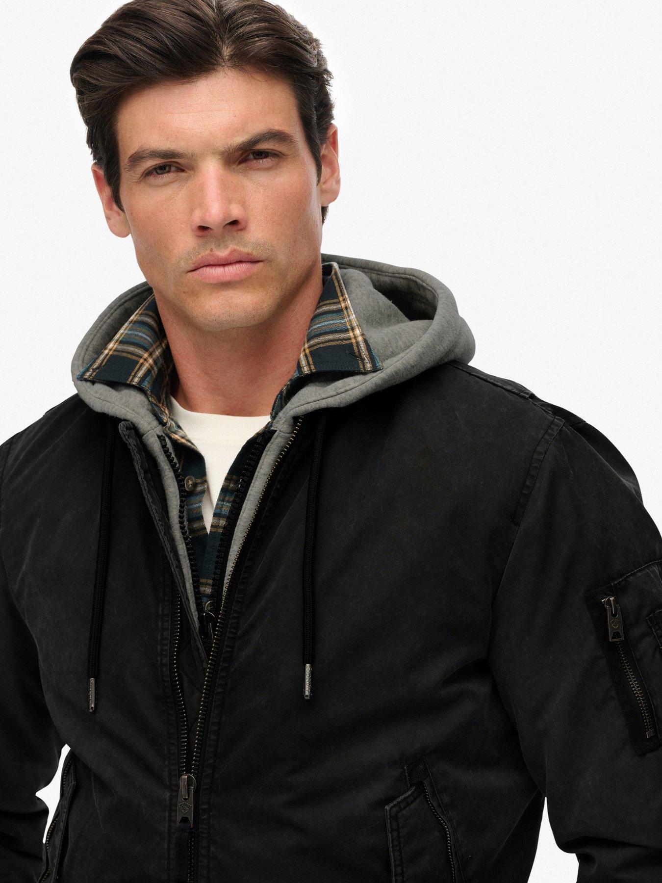  image of superdry-military-ma1-bomber-jacket-black