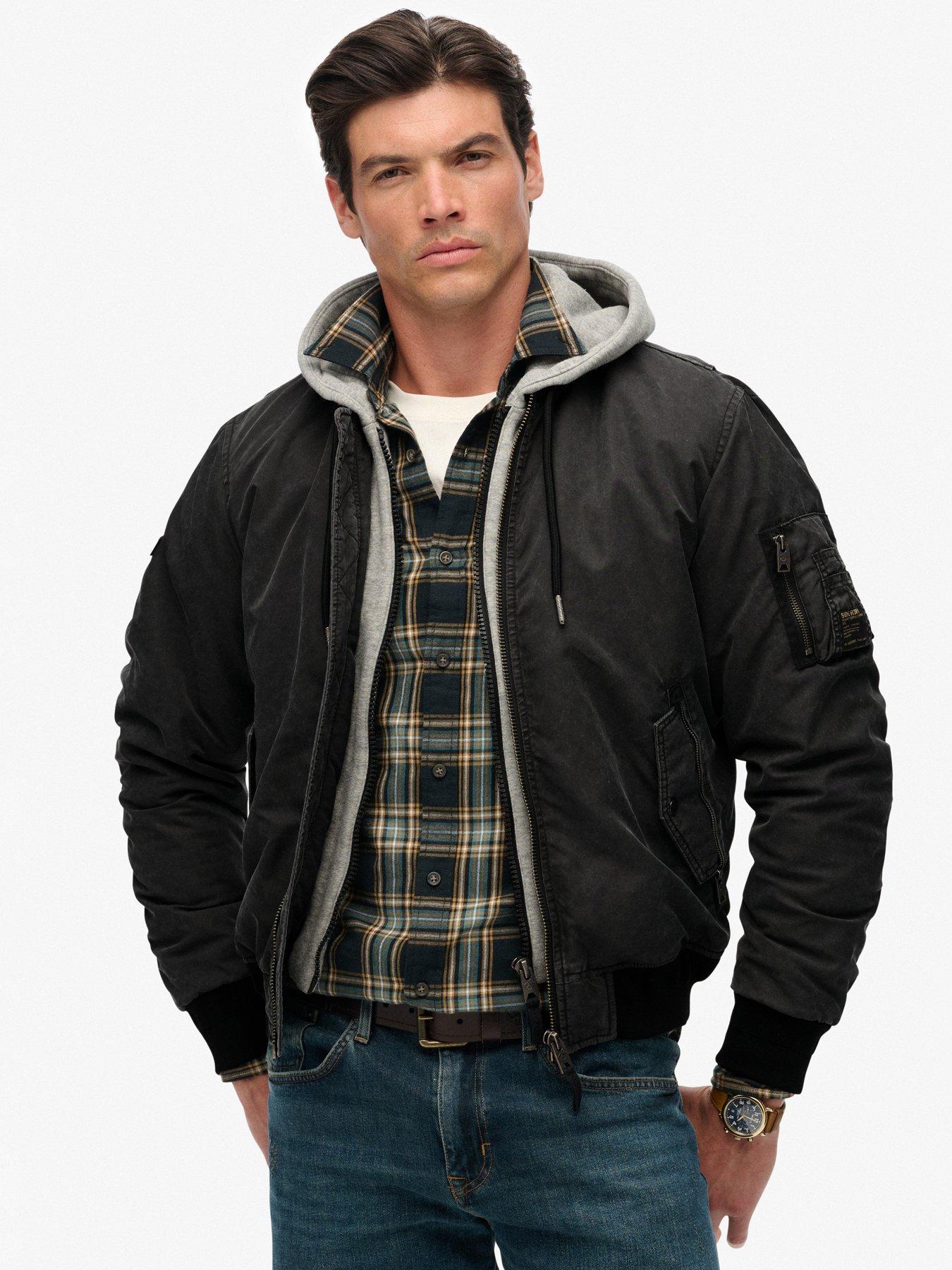  image of superdry-military-ma1-bomber-jacket-black