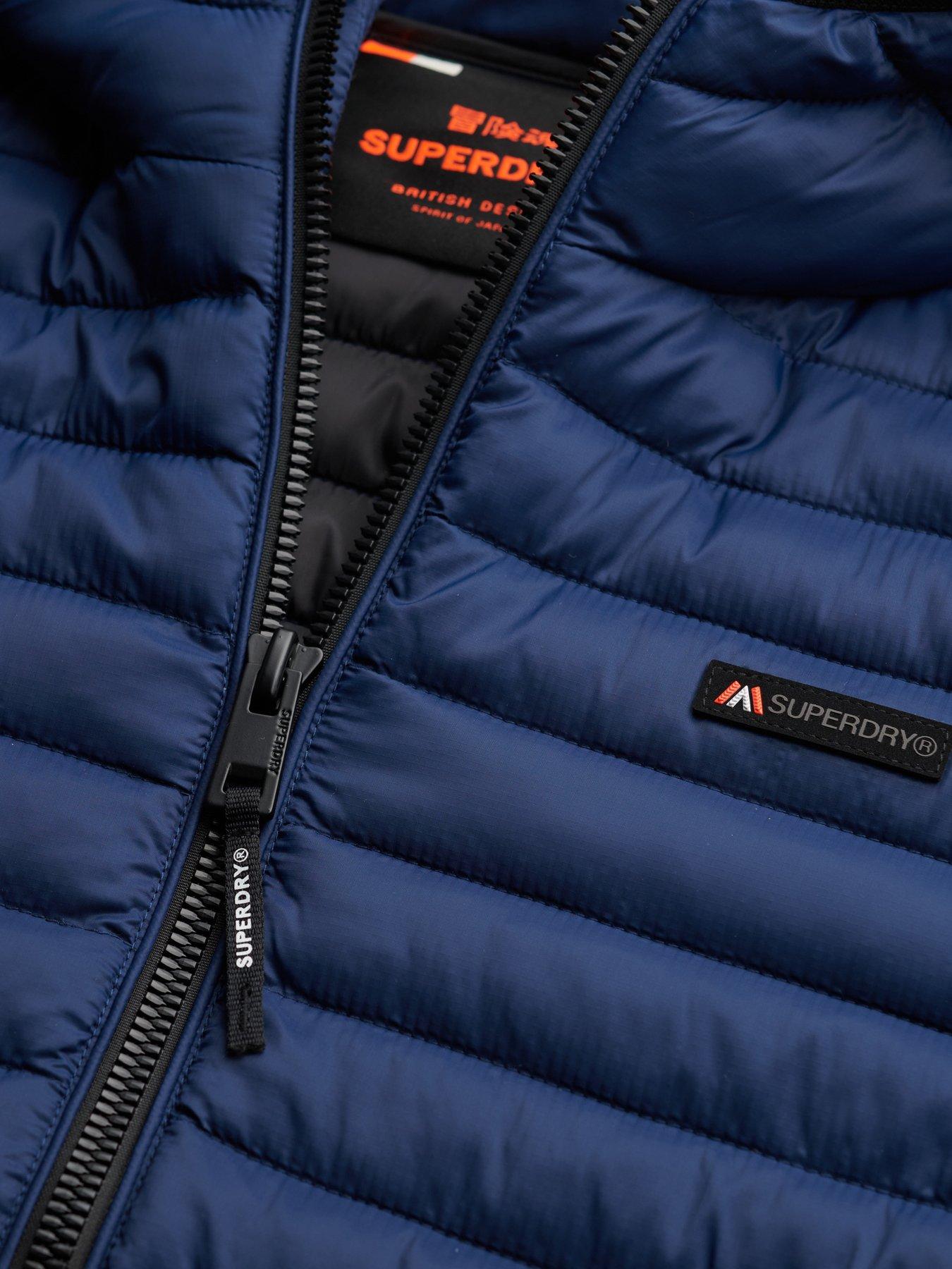  image of superdry-hooded-fuji-lite-jacket-blue