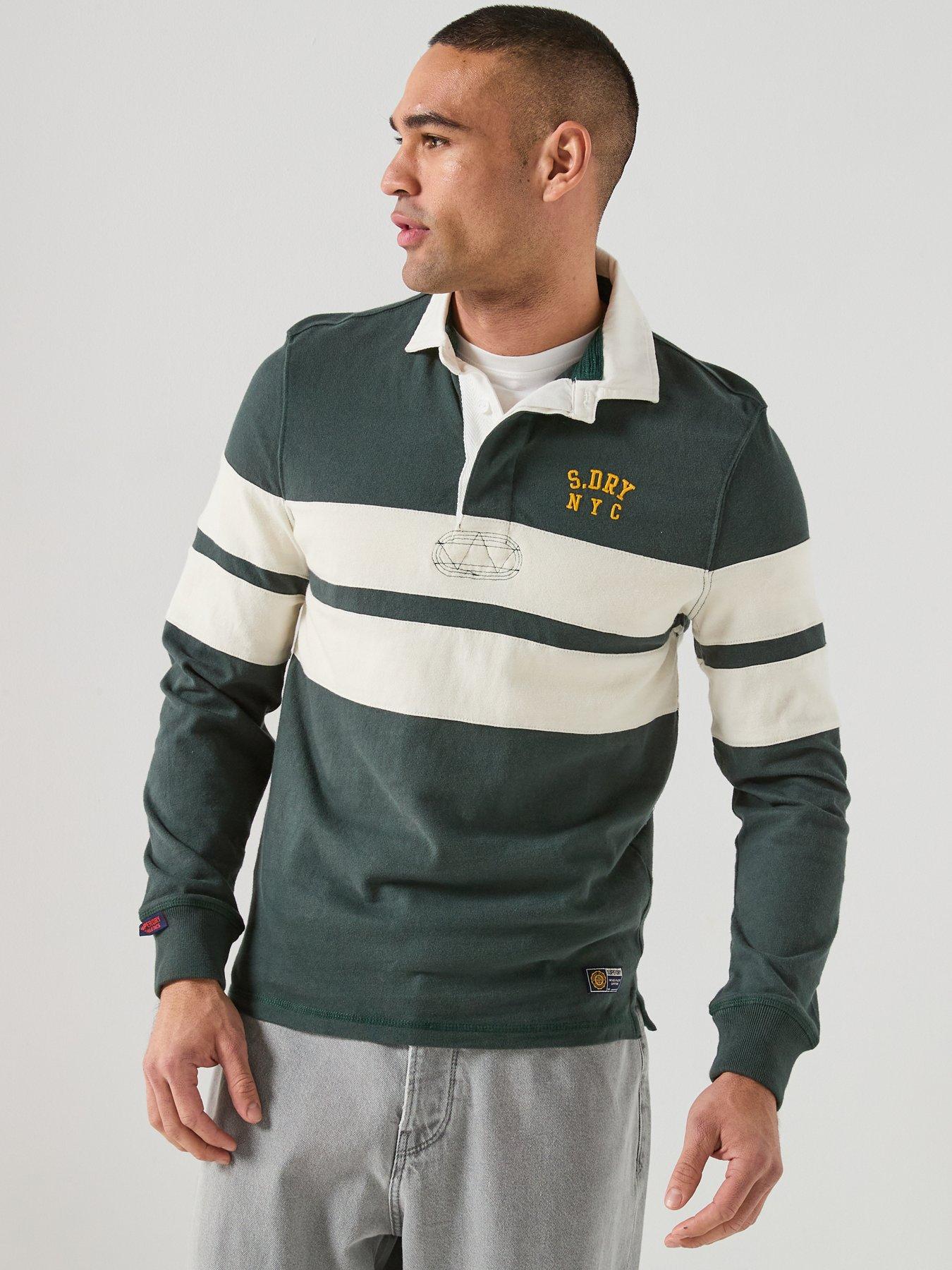 Superdry Vintage Athletic Stripe Rugby Long Sleeve T-shirt