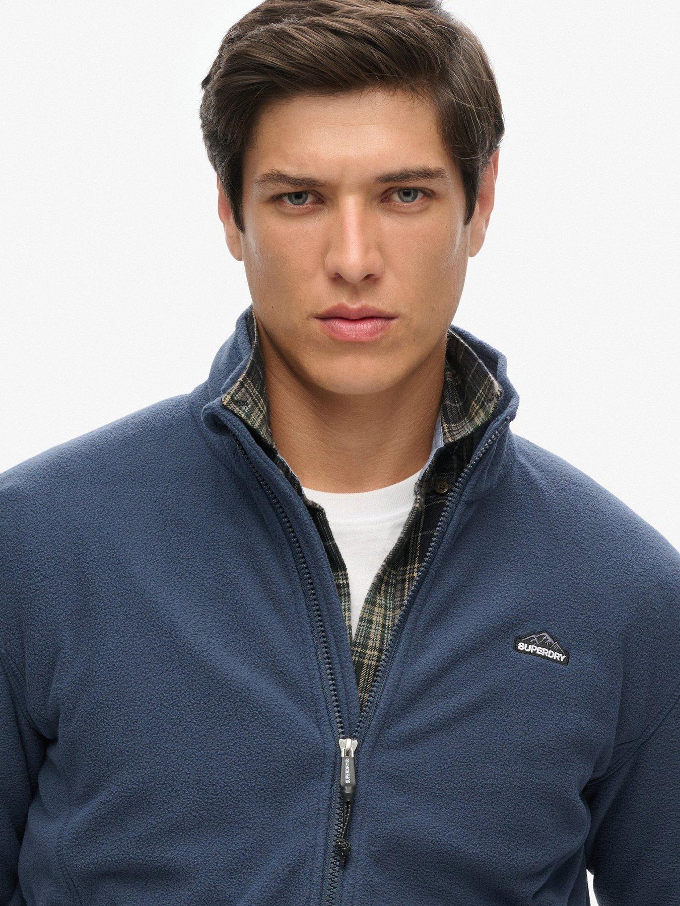 Image 4 of 5 of Superdry Polar Full Zip Fleece Jacket - Navy