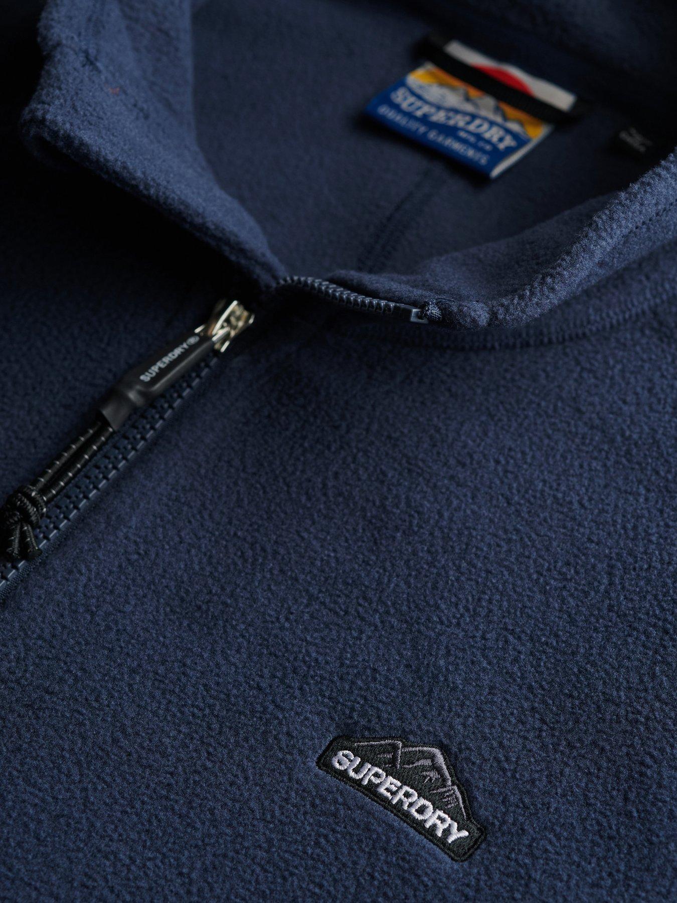 Image 5 of 5 of Superdry Polar Full Zip Fleece Jacket - Navy