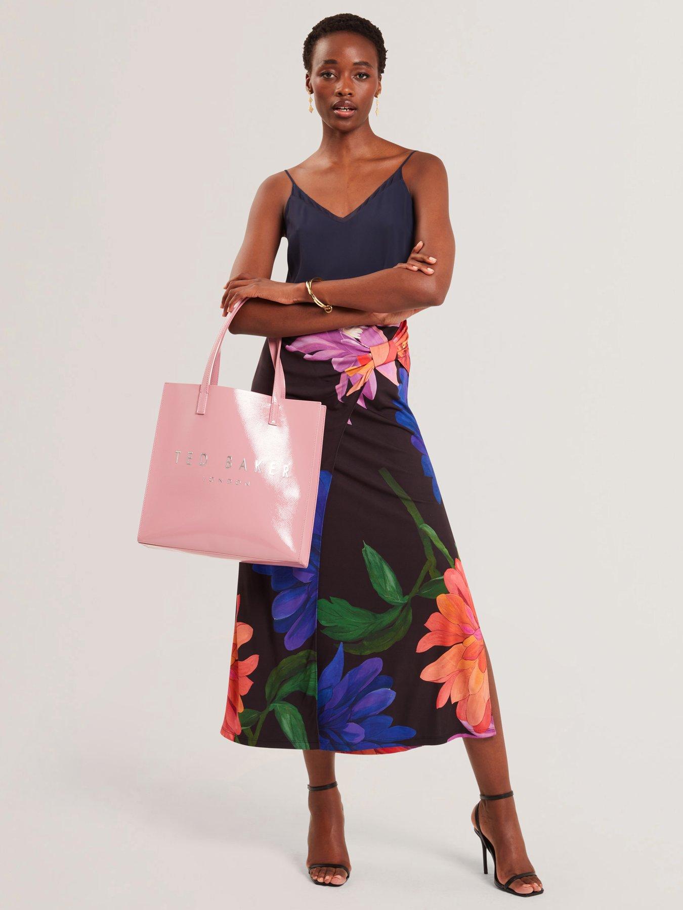 stillFront image of ted-baker-crinkle-large-icon-bag-pink