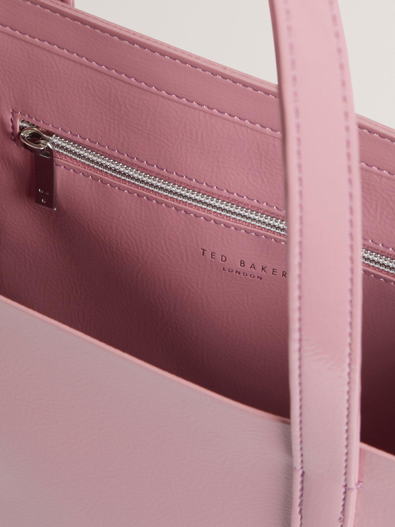  image of ted-baker-crinkle-large-icon-bag-pink