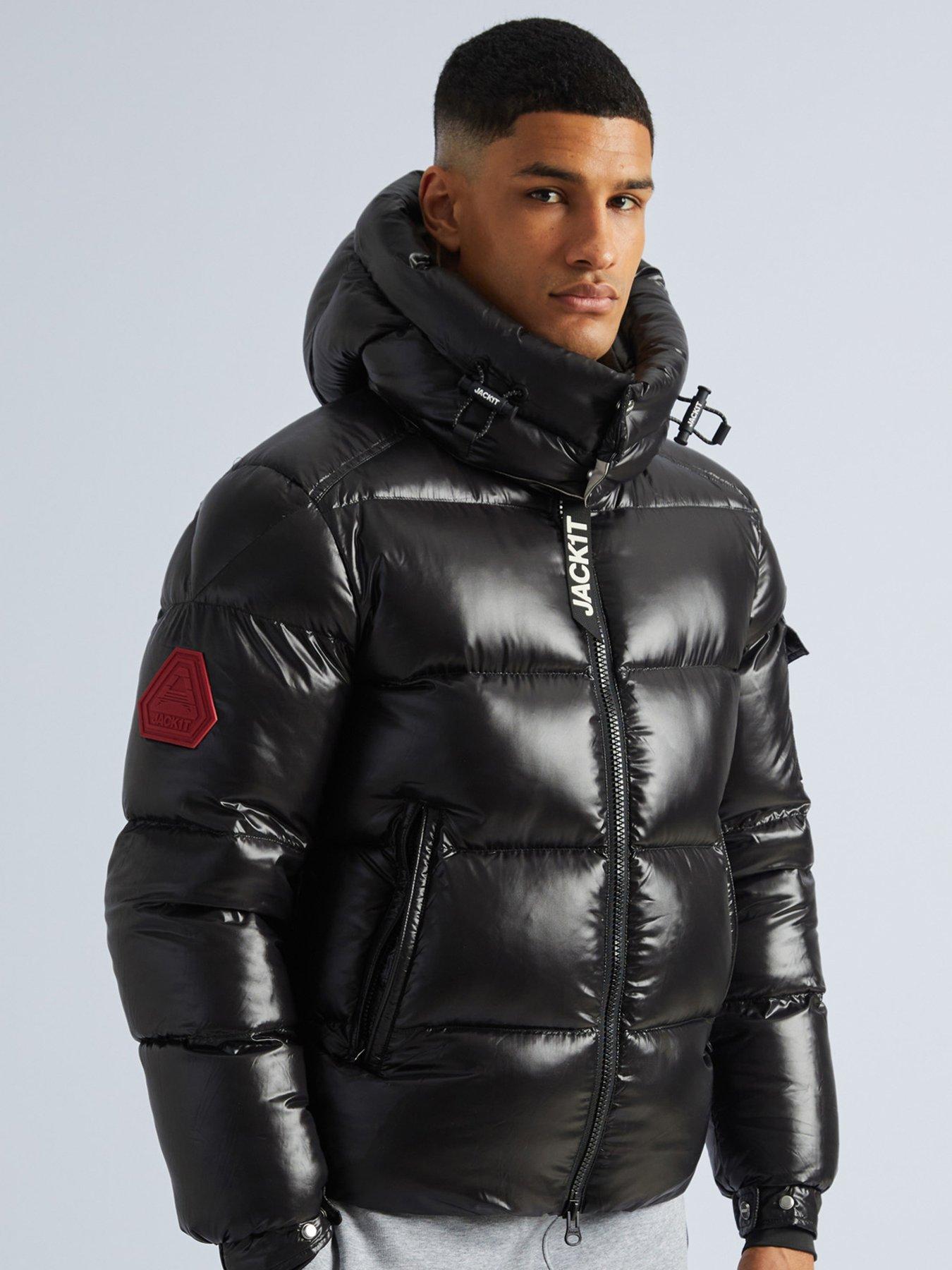 Jack1T Ez Slick Padded Jacket With Detachable Hood - Black
