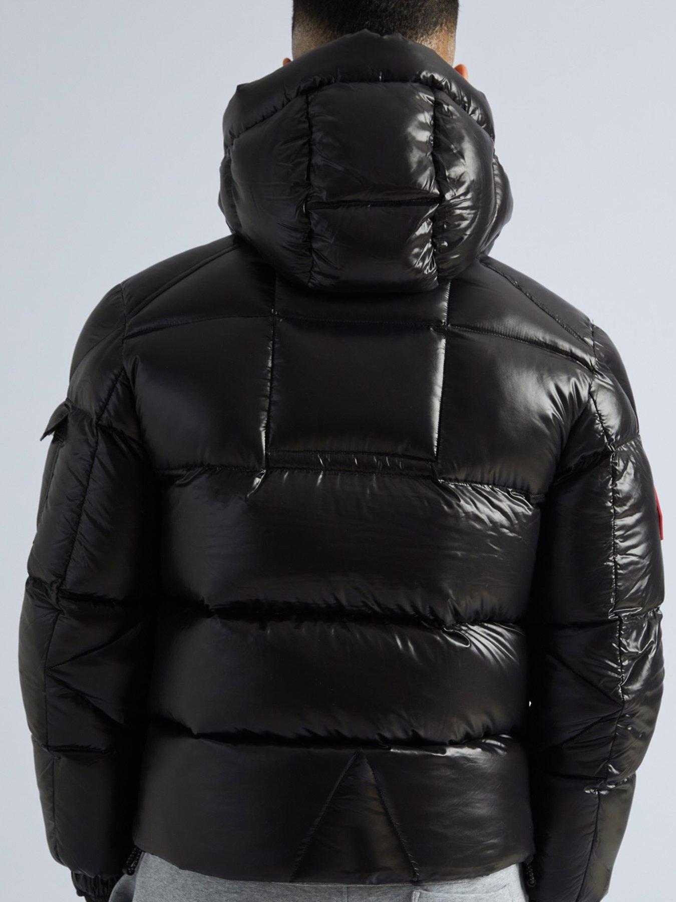 image of jack1t-ez-slick-padded-jacket-with-detachable-hood-black