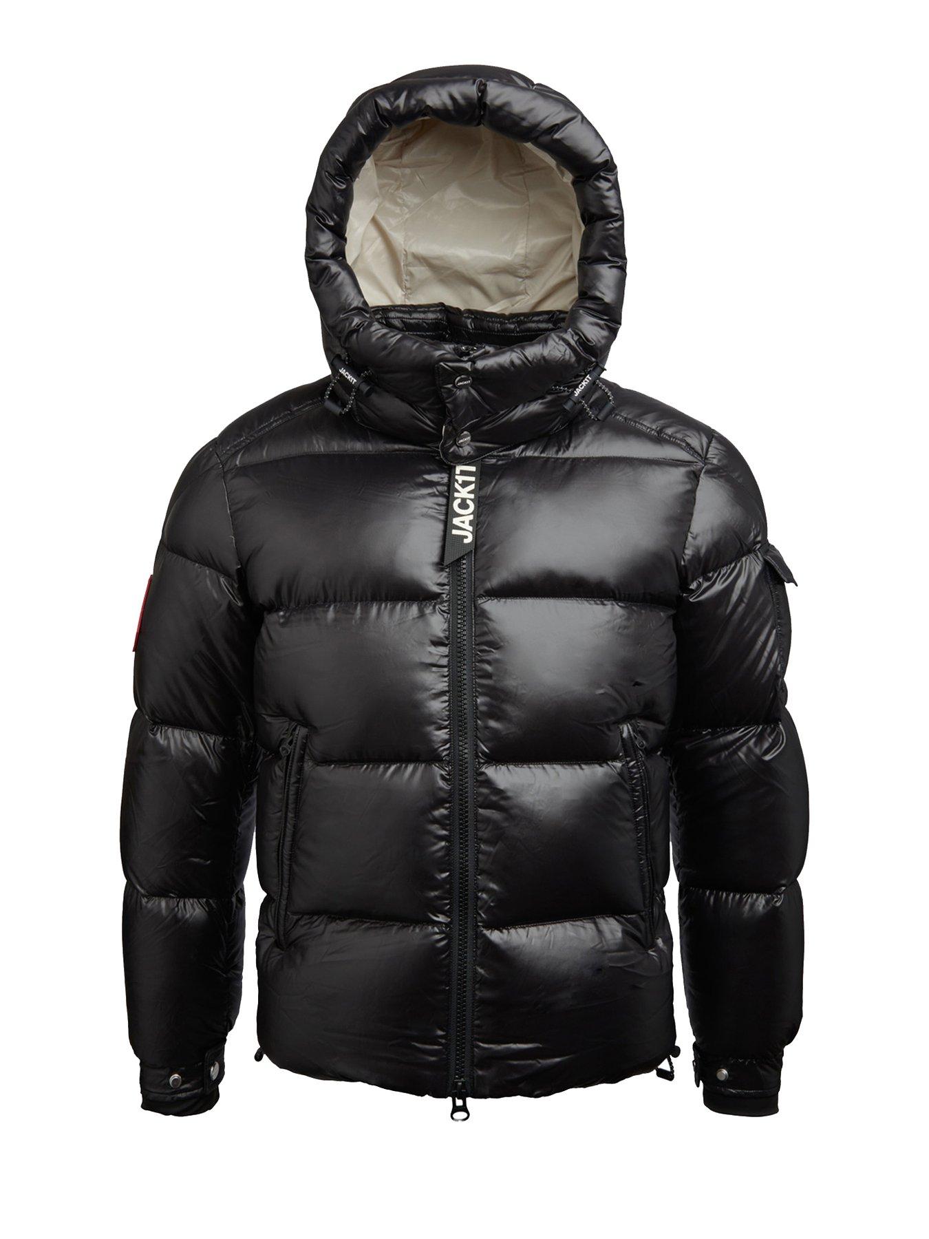  image of jack1t-ez-slick-padded-jacket-with-detachable-hood-black