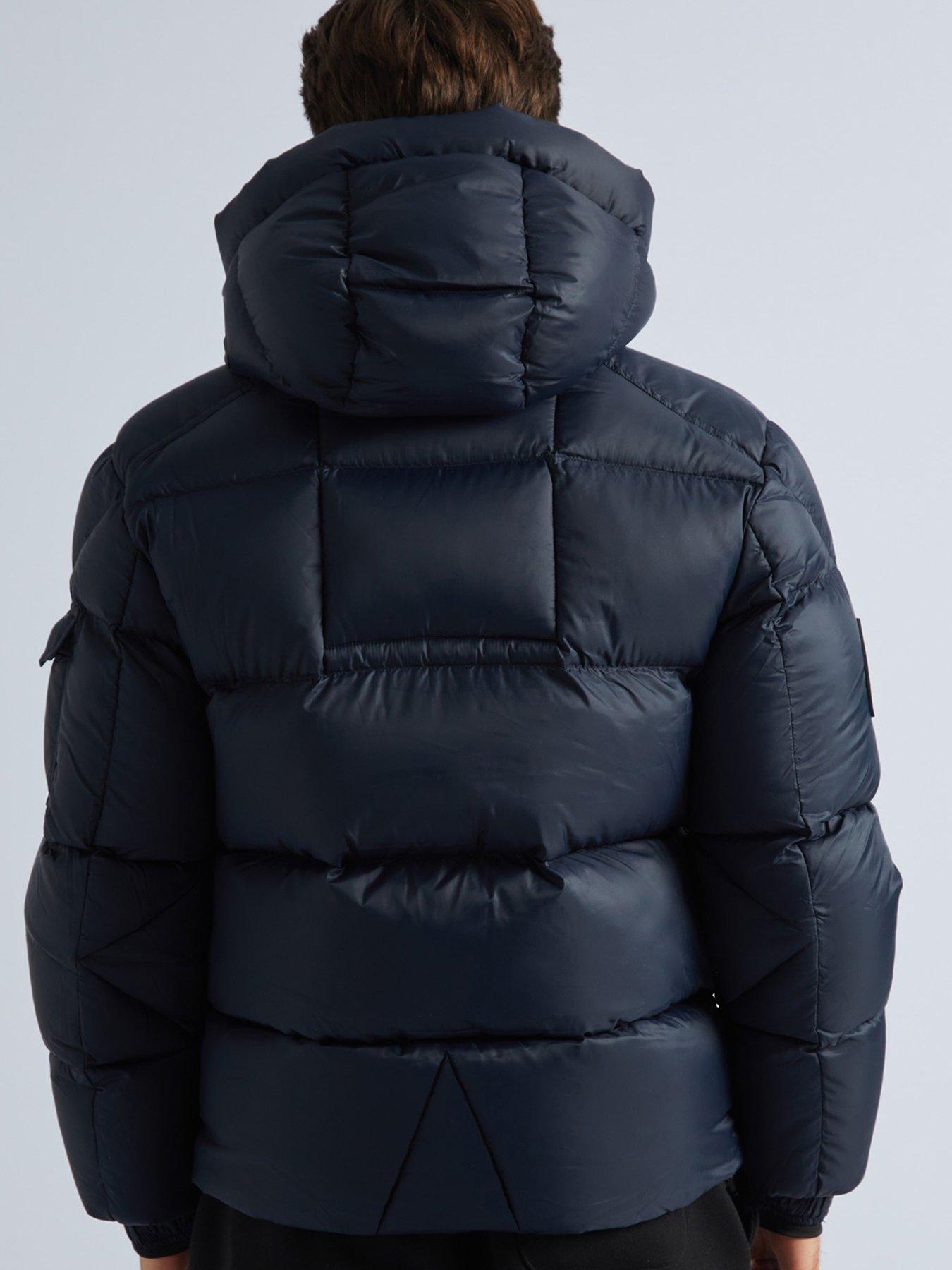 Image 2 of 6 of Jack1t Ez Dry Hood Padded Jacket With Detachable Hood - Navy