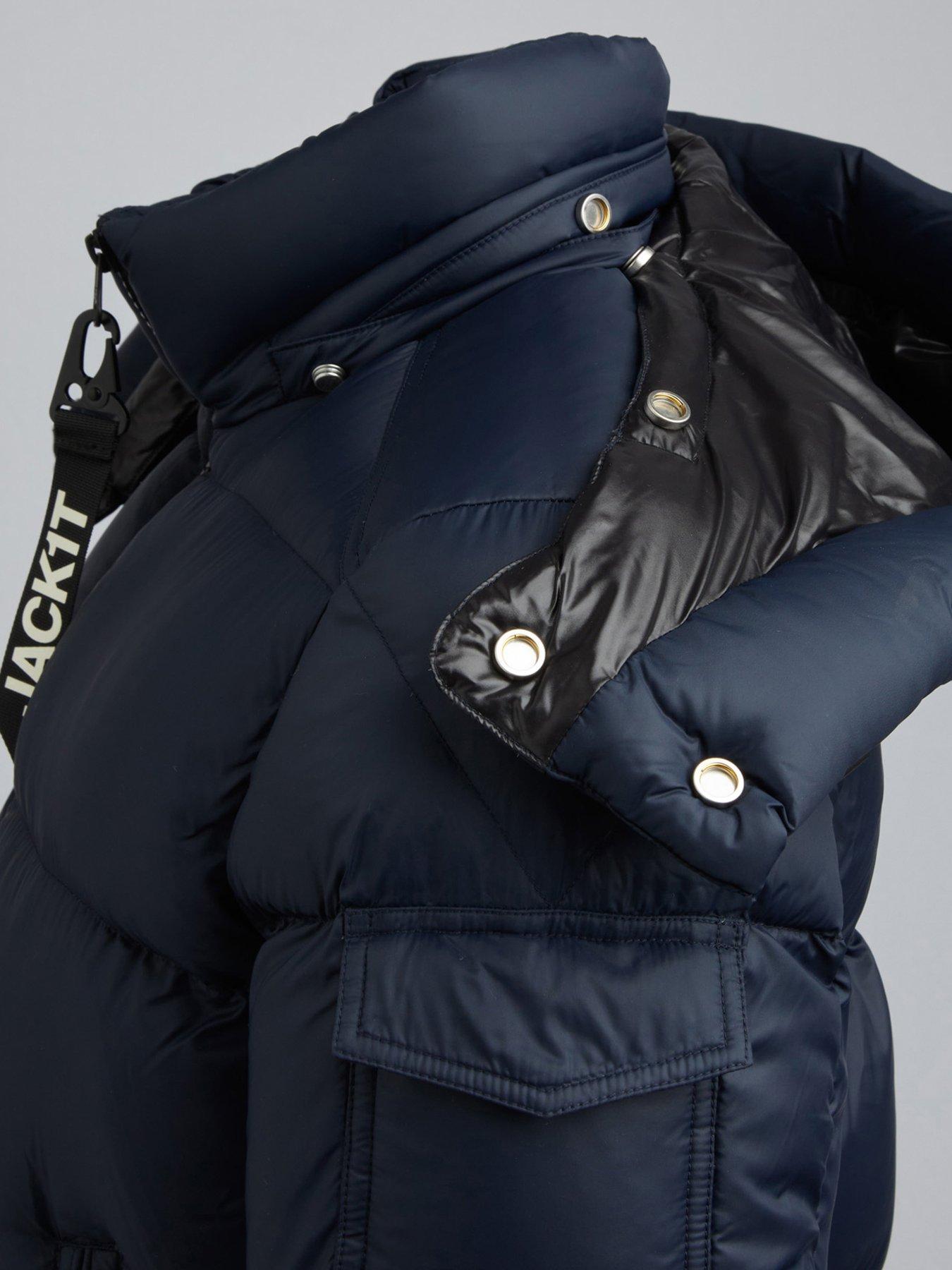 Image 5 of 6 of Jack1t Ez Dry Hood Padded Jacket With Detachable Hood - Navy