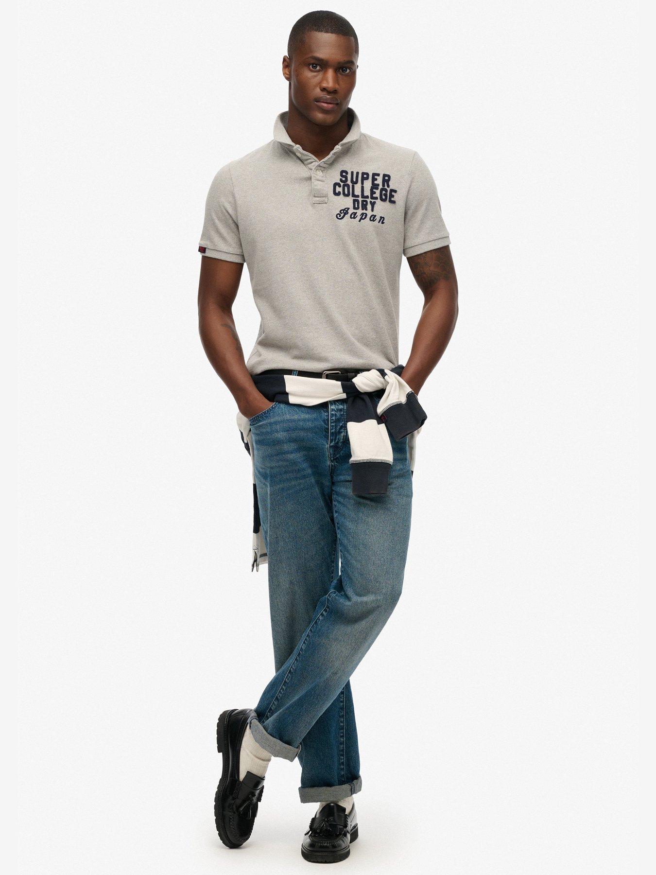  image of superdry-vintage-athletic-polo-shirt-grey