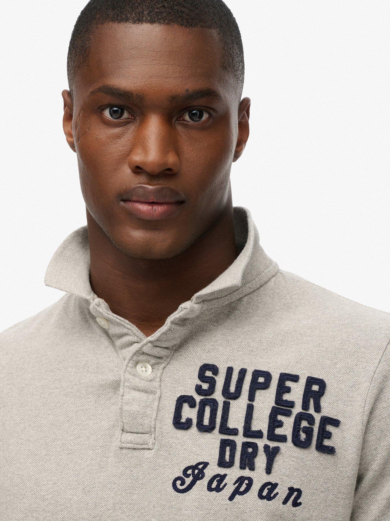  image of superdry-vintage-athletic-polo-shirt-grey