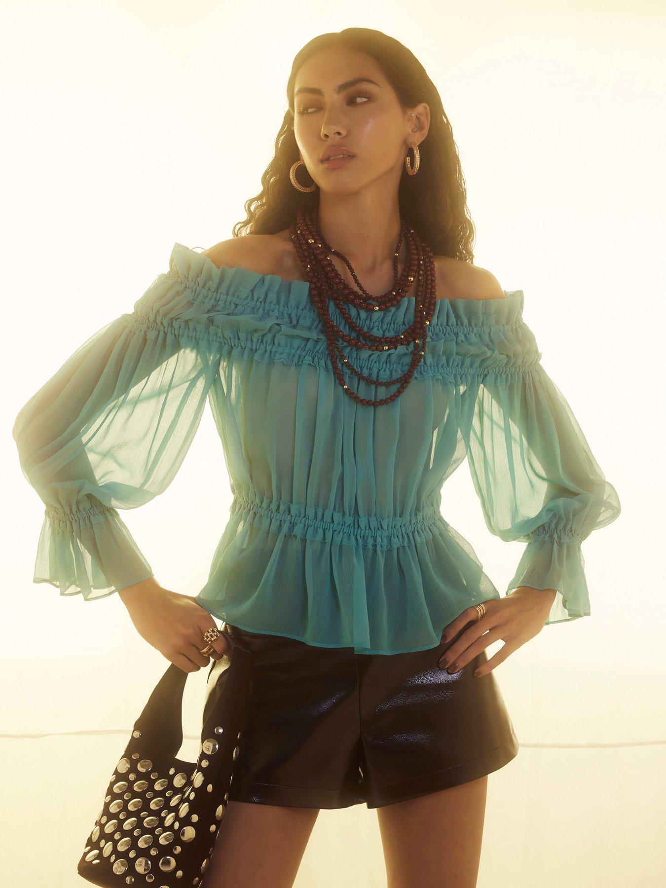 river-island-raw-edge-bardot-top-blue