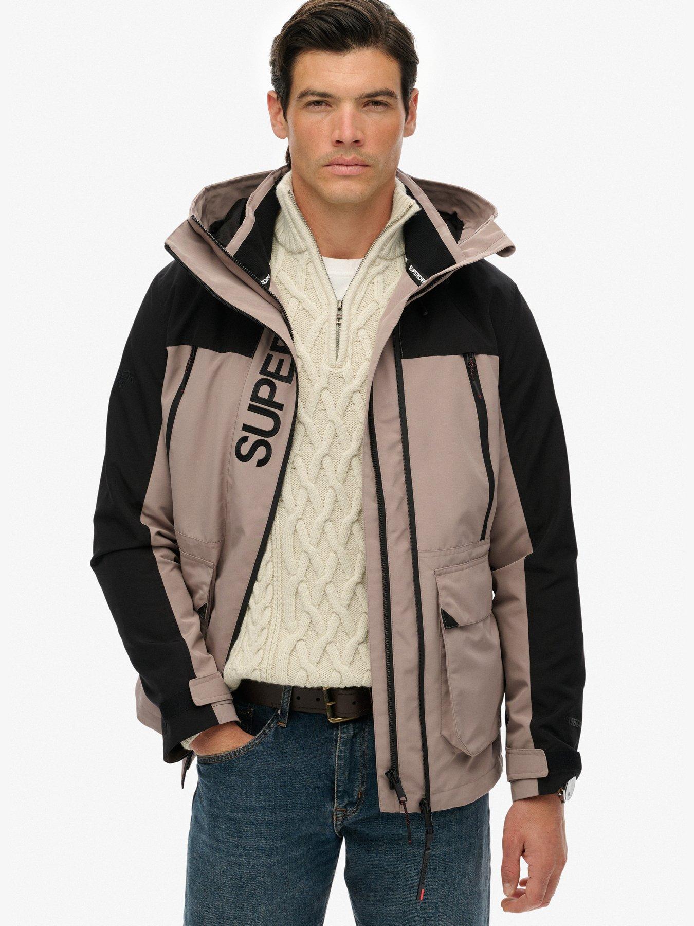 Superdry Colour Block Windbreaker Jacket - Beige