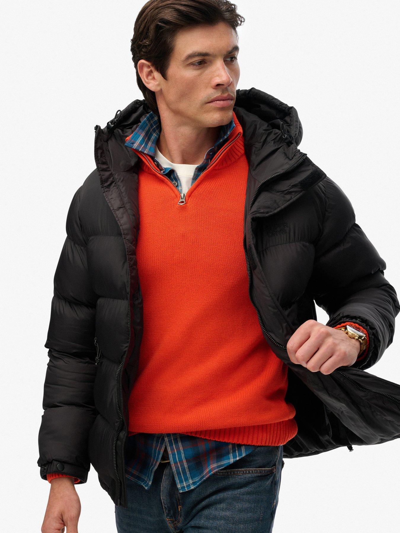 Image 2 of 4 of Superdry Hooded Tech Padded Jacket - Black